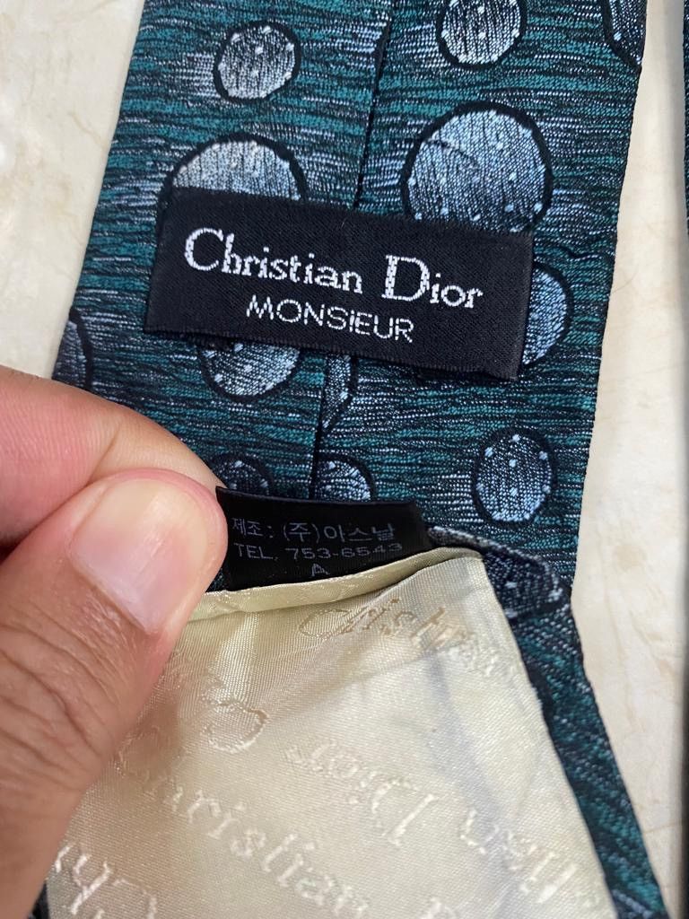 Christian Dior Monsieur 💥VINTAGE Christian Dior Monsieur tie silk neckties Size ONE SIZE - 5 Thumbnail