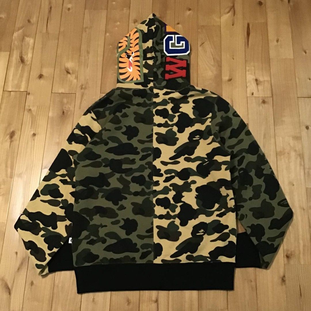 Bape BAPE Crazy 1st camo shark full zip hoodie a bathing ape Size US XL / EU 56 / 4 - 2 Thumbnail