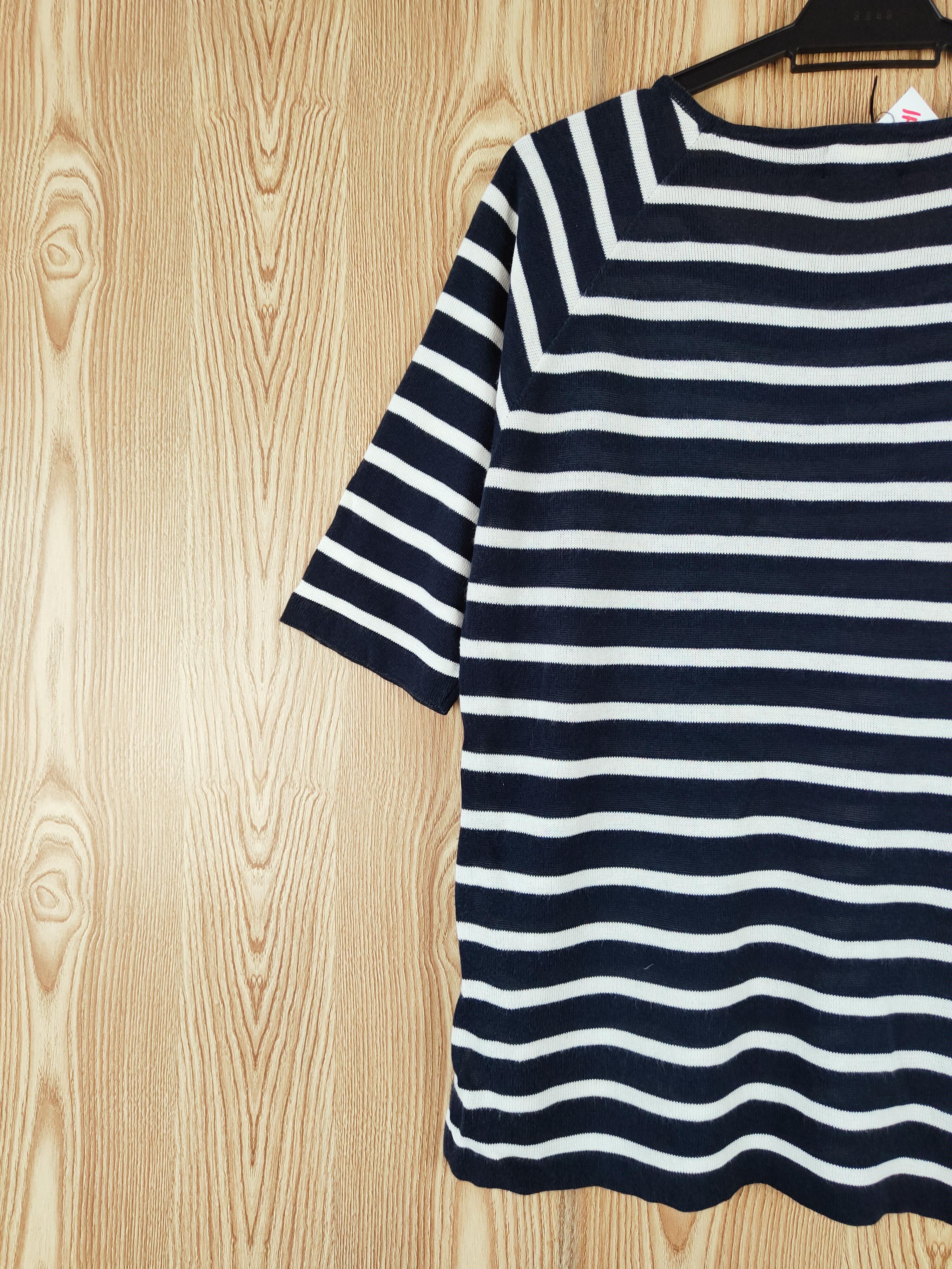 No. 21 Twenty One Navy Stripe Knitwear Short Sleeve T-shirts #W141 Size M / US 6-8 / IT 42-44 - 9 Thumbnail