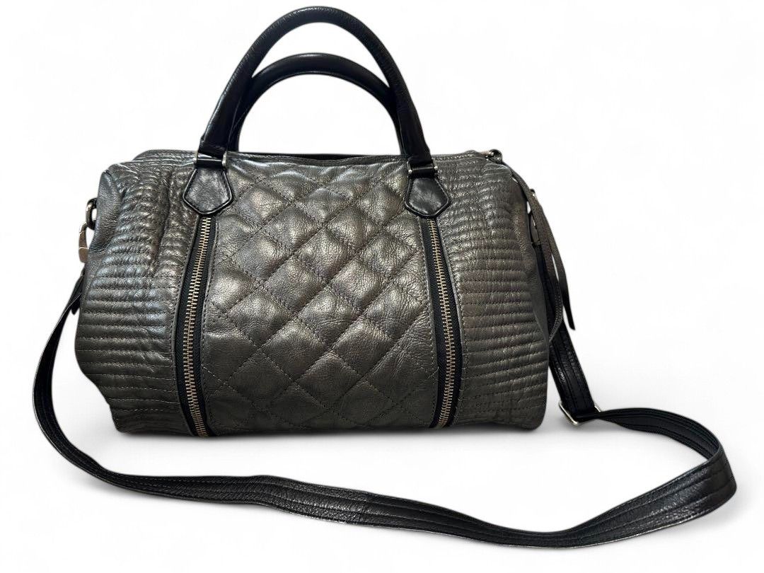 Zadig & Voltaire Zadig & Voltaire - Sunny Bubble V2 Gunmetal Leather Handbag Size ONE SIZE - 2 Thumbnail