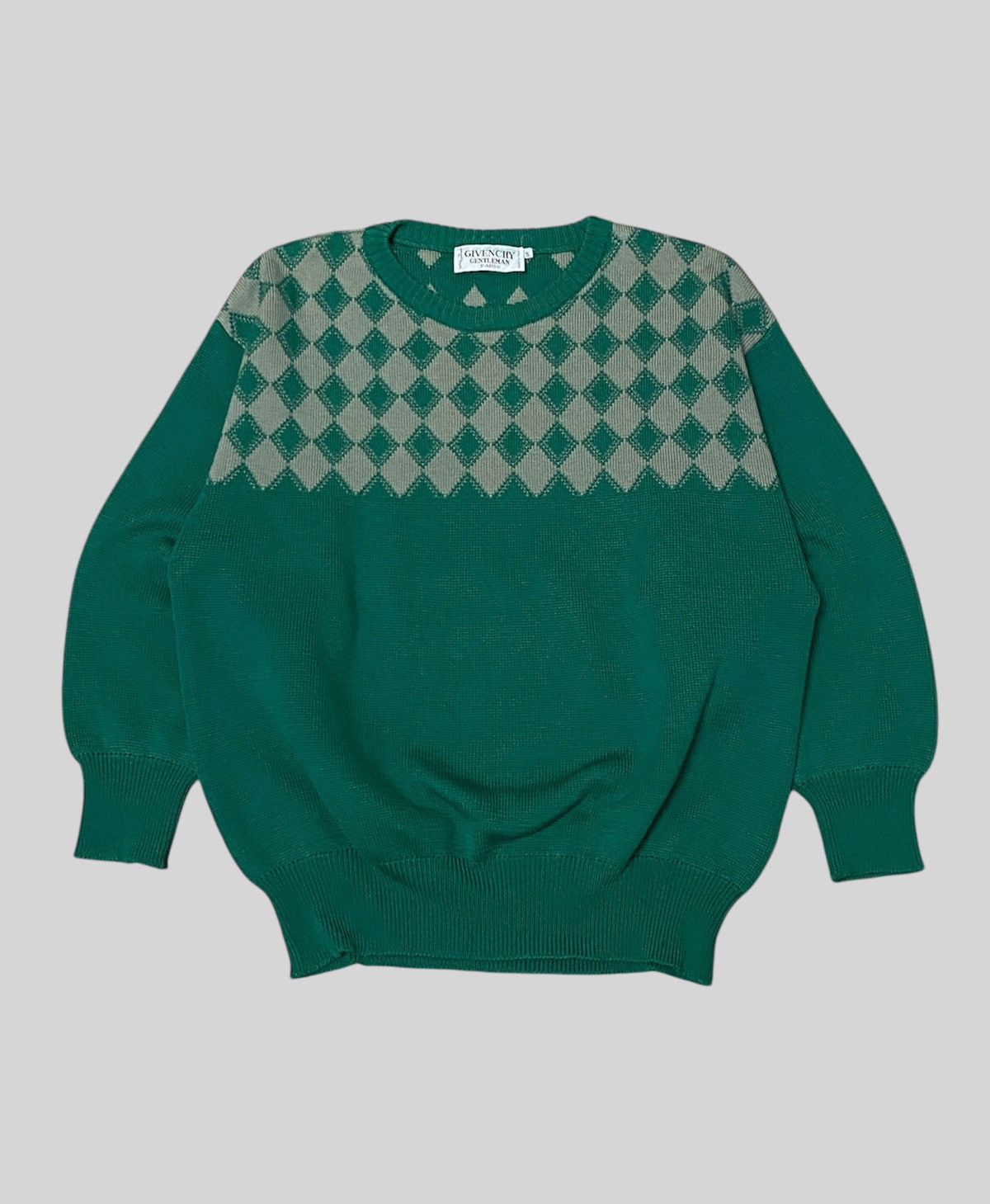 Givenchy × Vintage Archives❗️1990s Givenchy Gentleman Retro Boxy Sweater Size US S / EU 44-46 / 1 - 1 Thumbnail