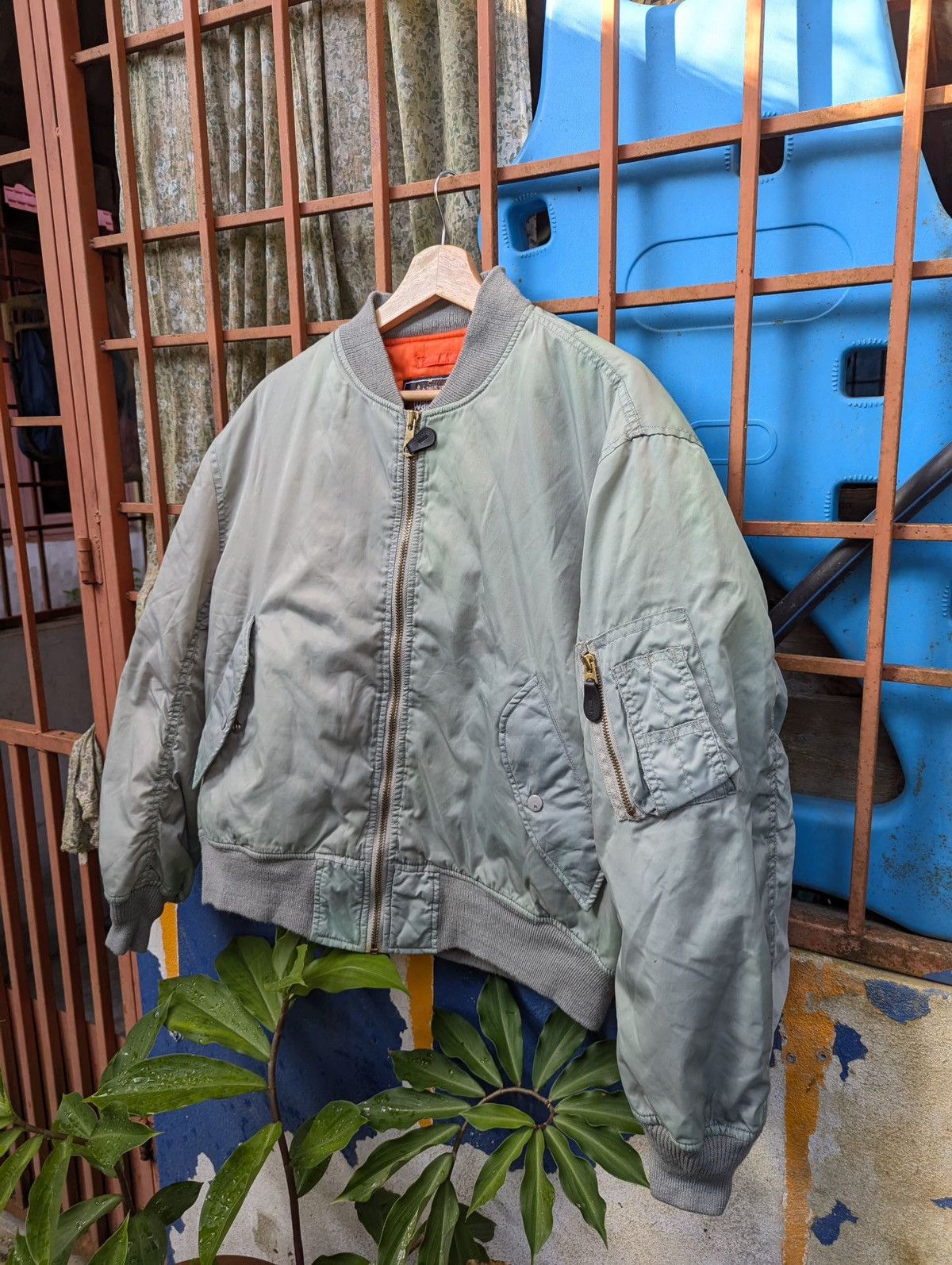 Vintage Vintage Waku Waki Work Fashion Bomber Jacket Size US L / EU 52-54 / 3 - 6 Thumbnail