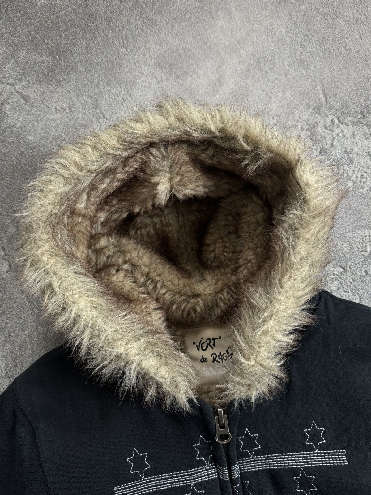 Abercrombie & Fitch Retro L/size fur faux hoodie hooded jacket if six was nine Size L / US 10 / IT 46 - 6 Thumbnail