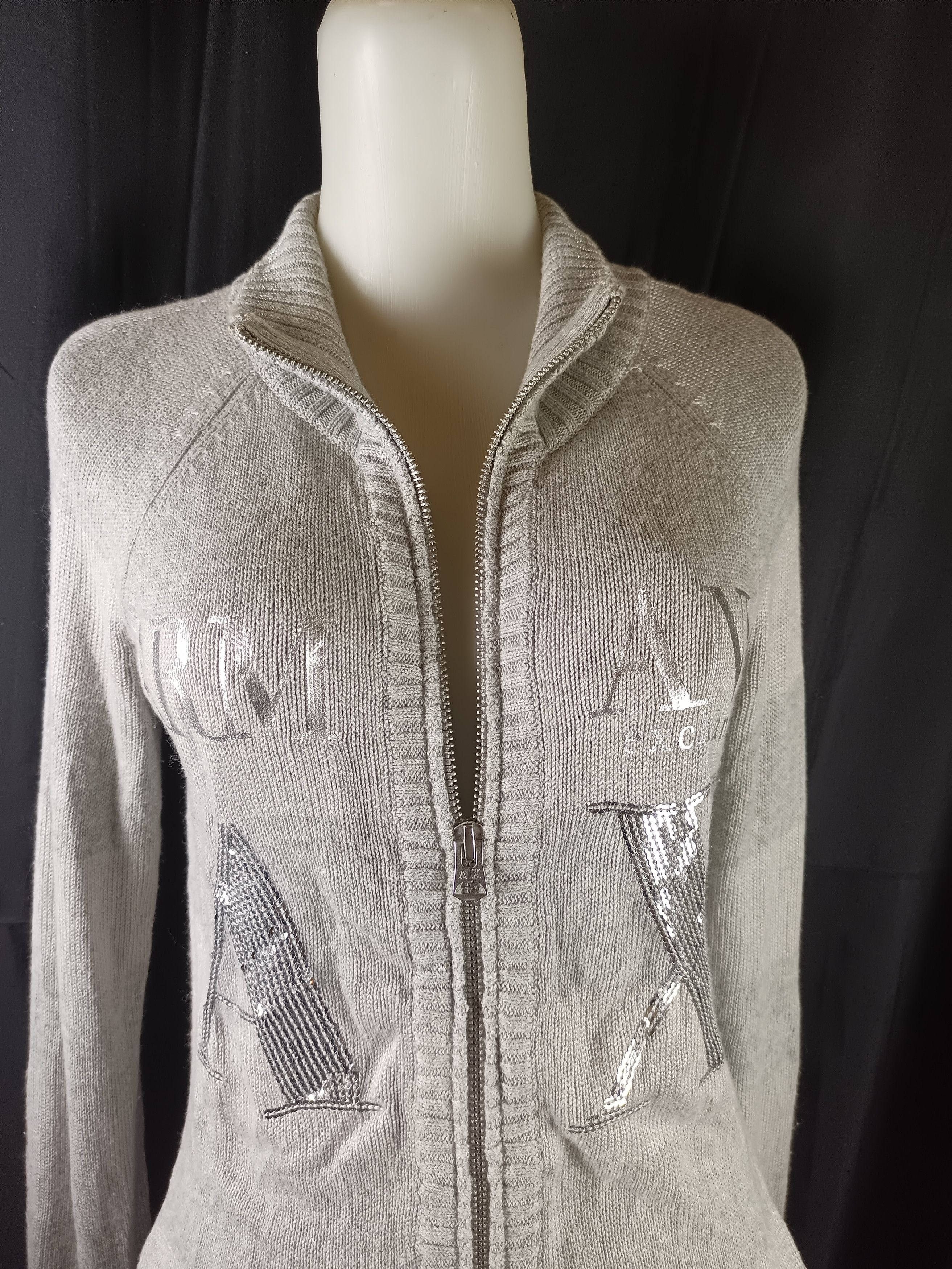 Armani Exchange AX Armani Exchange Knitted Zipper Sweater Size XS / US 0-2 / IT 36-38 - 21 Thumbnail