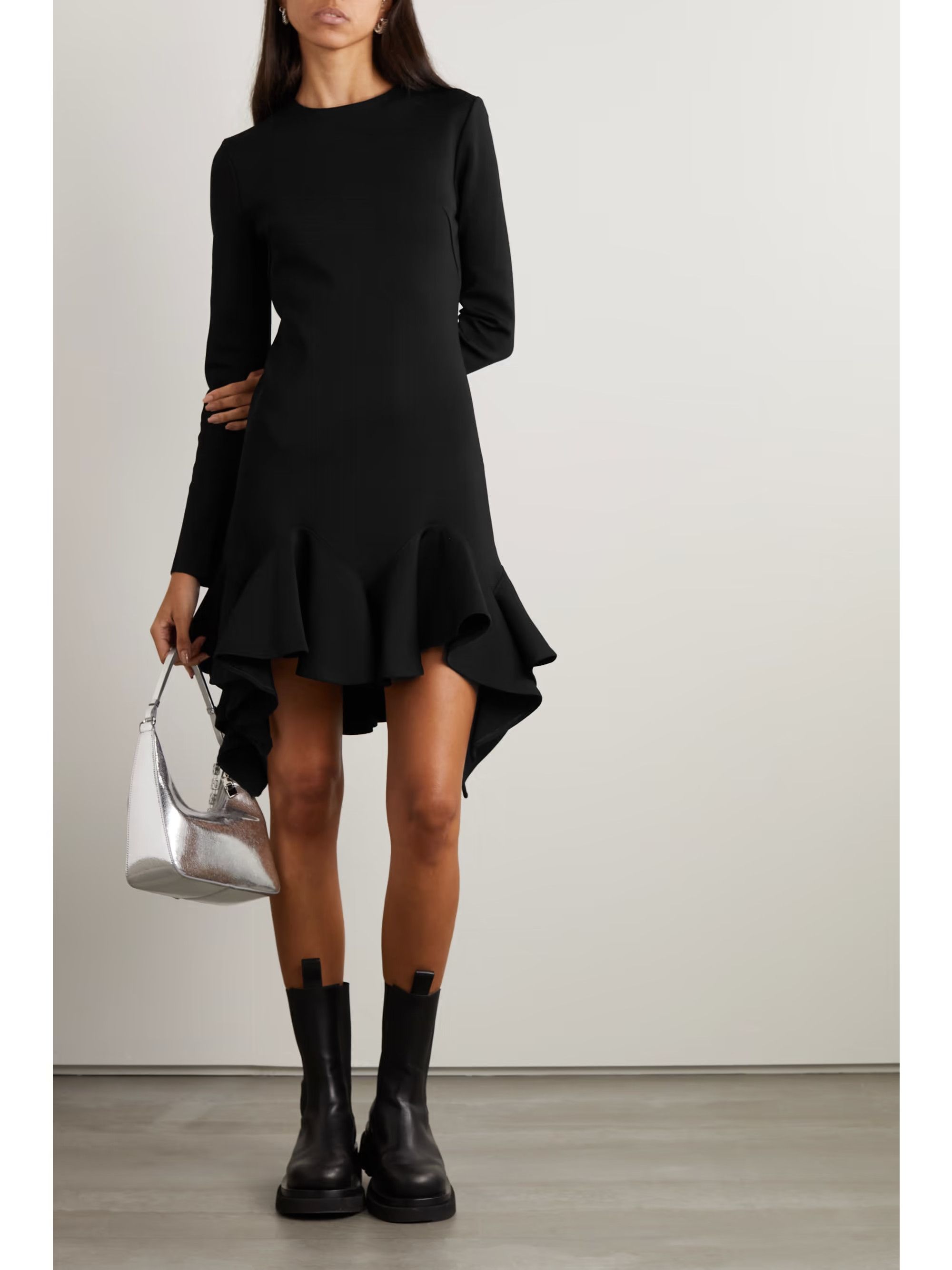Givenchy o1y0925 Mini Dress in Black Size XS / US 0-2 / IT 36-38 - 3 Thumbnail