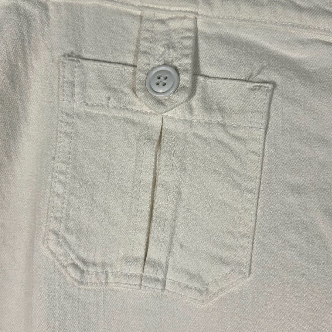 Lucky Brand VINTAGE Lucky Brand Women’s Concert Wide Leg Flared Jeans size 16/33 Beige Cream White 34” Inseam Womens Jeans Size 38" / US 16 / IT 52 - 3 Thumbnail