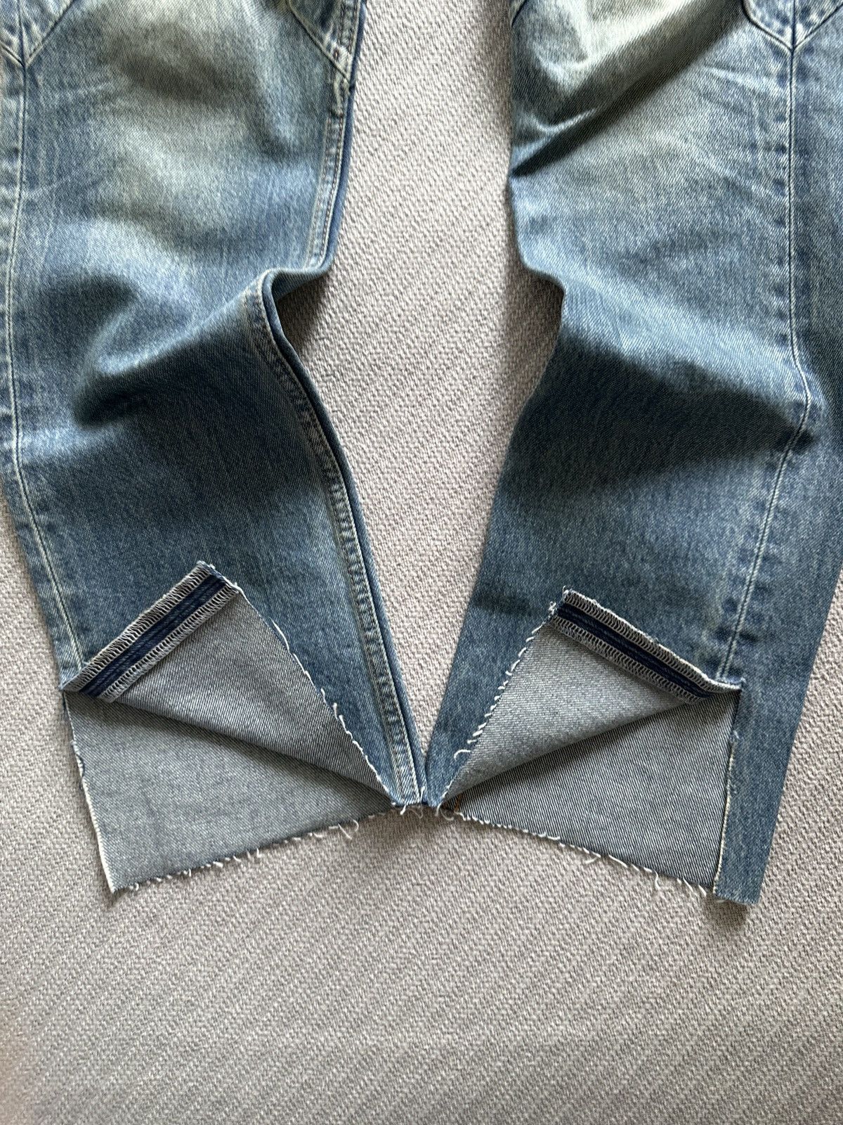Balenciaga 360 Show Darted Coated Jeans Size US 31 - 2 Thumbnail