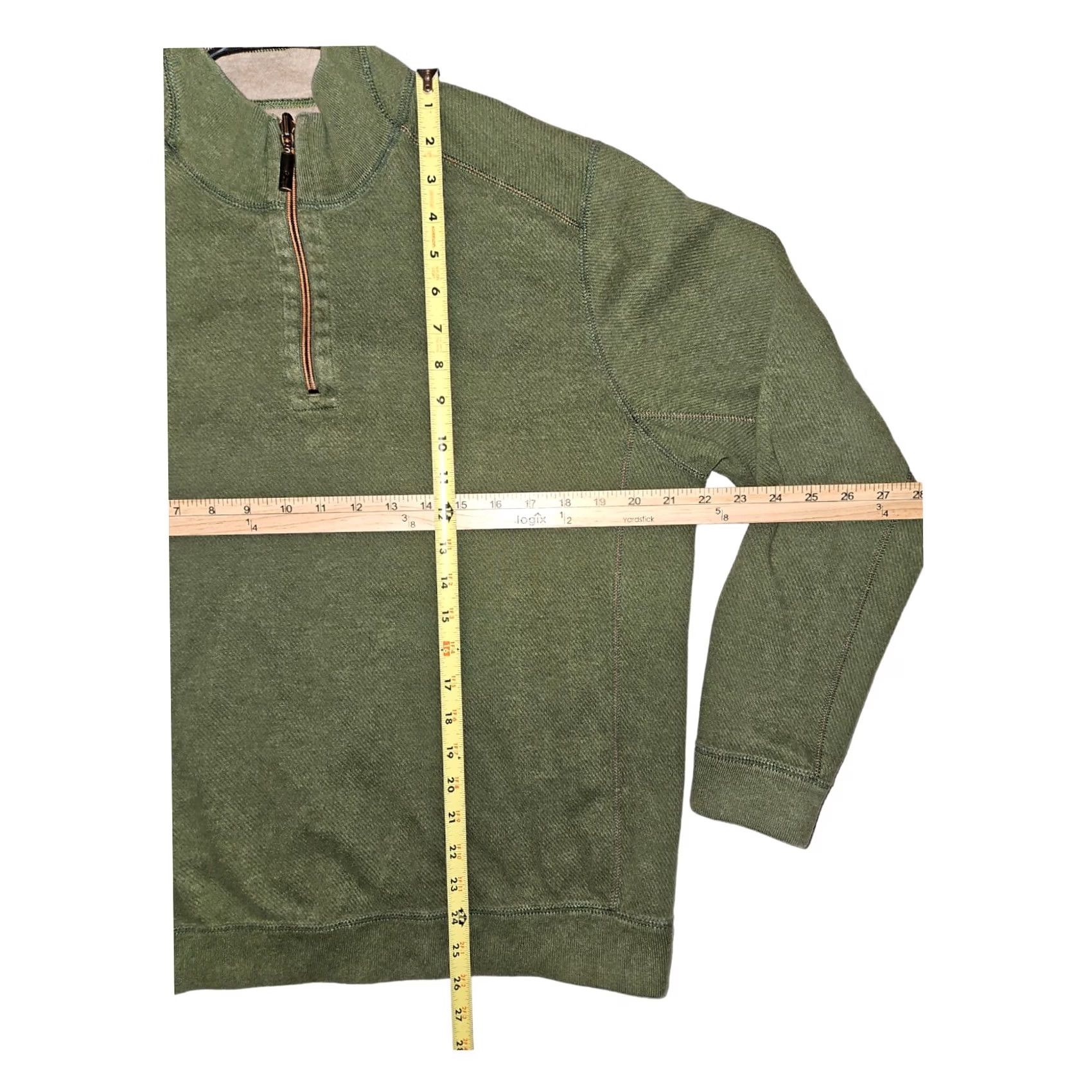 Tommy Bahama Tommy Bahama Pullover Mens L Green Zip Men Mock Neck Long Sleeve Casual Preppy Size US L / EU 52-54 / 3 - 3 Thumbnail