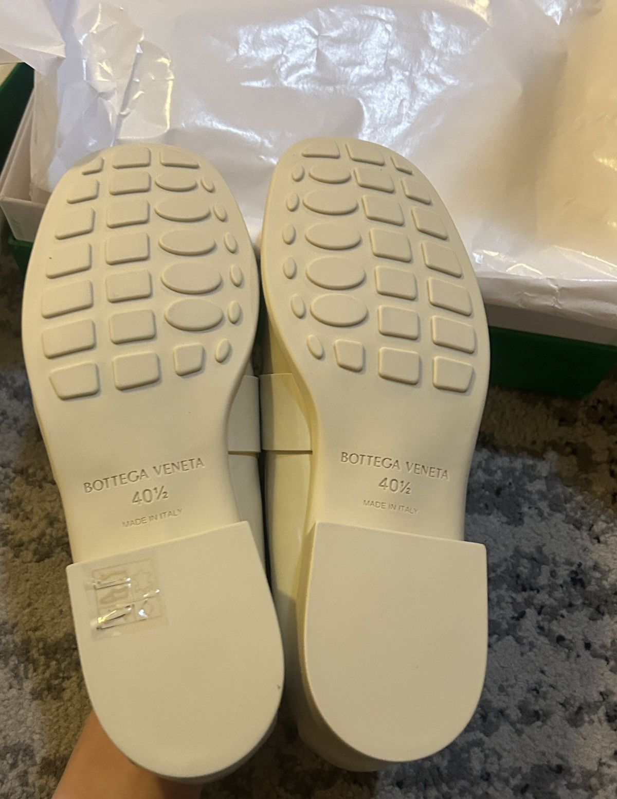 Bottega Veneta Bottega Veneta Monsieur Mocassin Soft Vinyl Butter Loafers Size US 10.5 / IT 40.5 - 7 Thumbnail