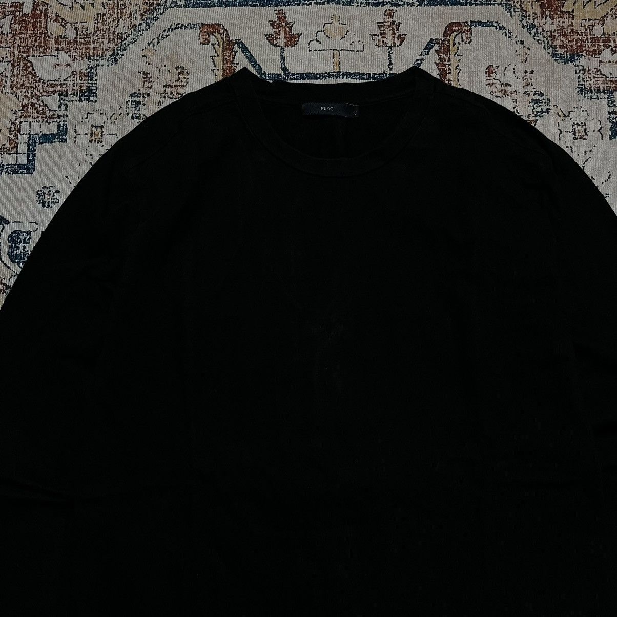 Japanese Brand PLAC Big Logo Printed Longsleeve Tee Size US L / EU 52-54 / 3 - 3 Thumbnail