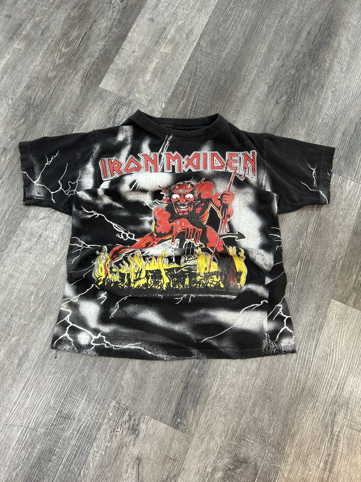 Band Tees × Vintage Vintage AOP Iron Maiden Band Shirt Size US M / EU 48-50 / 2 - 2 Thumbnail