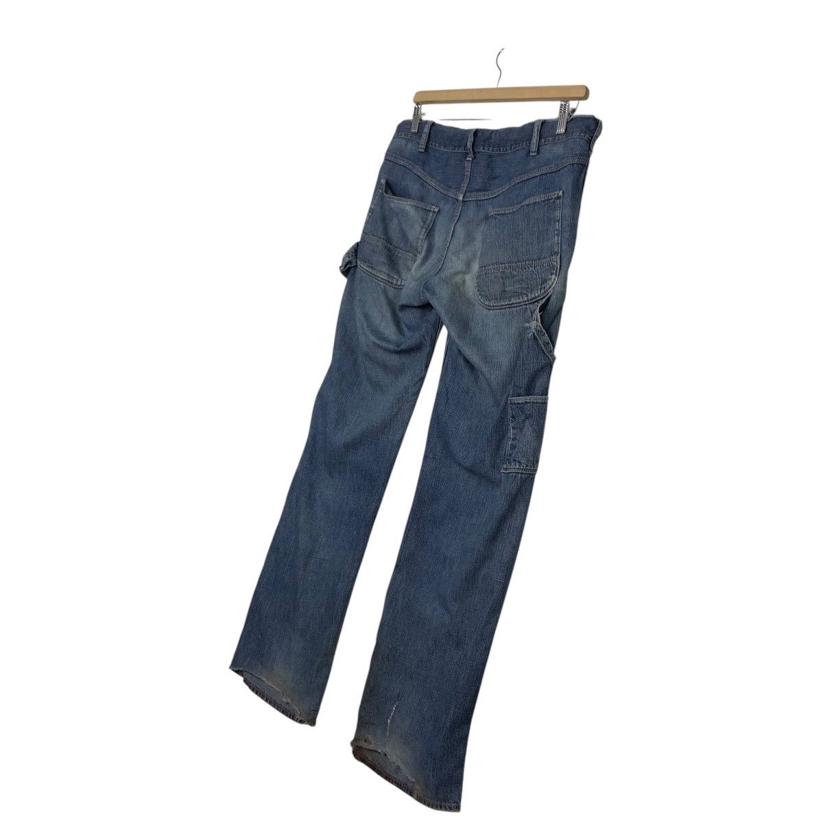 Japanese Brand × Vintage 📌Vintage Carpenter Denim Pants Worker Denim & Dungaree 92's Size US 32 / EU 48 - 13 Thumbnail