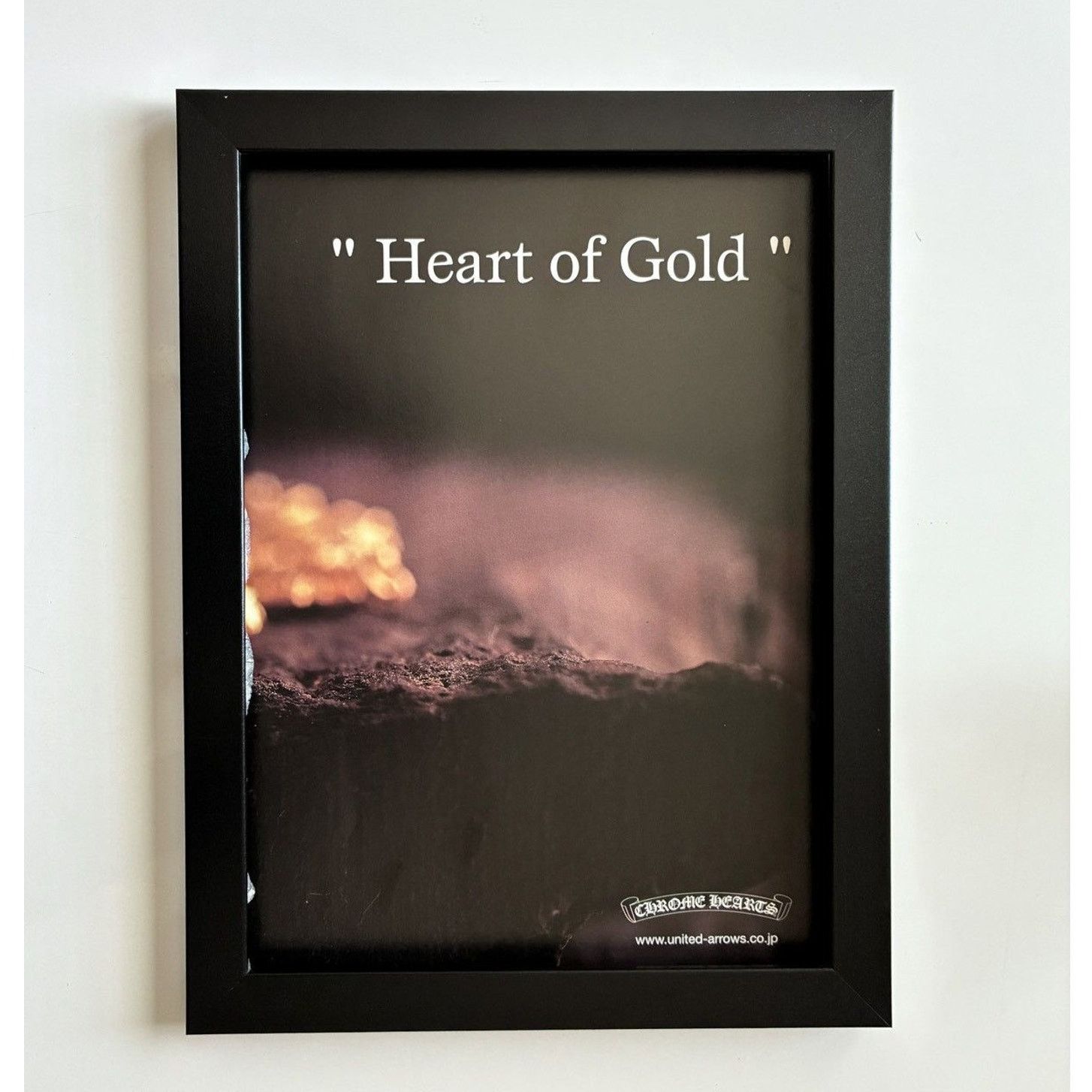 Chrome Hearts × Japanese Brand × Vintage Chrome Hearts heart of gold Framed poster 8x11 Size ONE SIZE - 1 Thumbnail