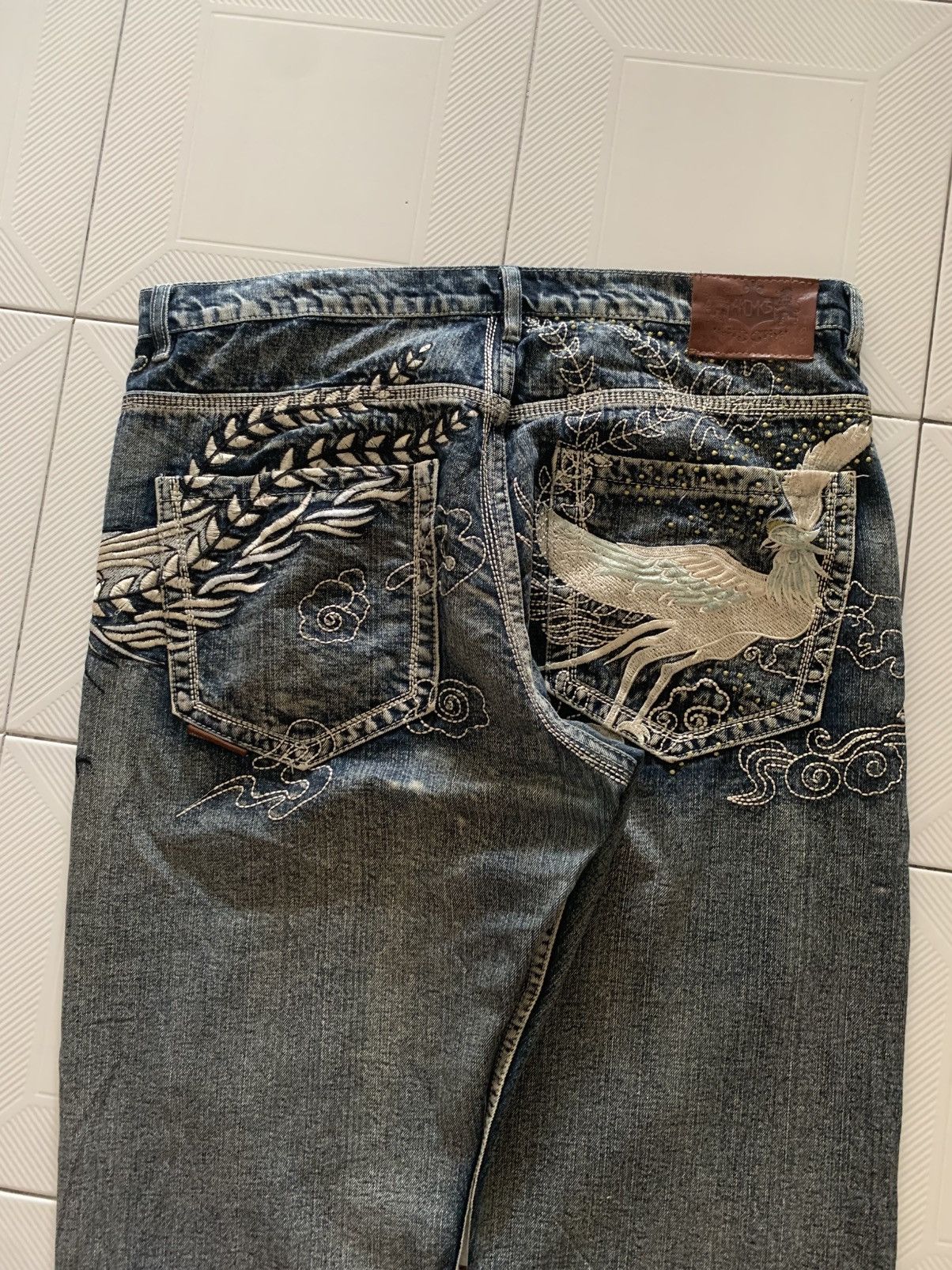 Akademiks Akademiks Emboidered Baggy Jeans VERY RARE Crane design Size US 40 / EU 56 - 8 Thumbnail