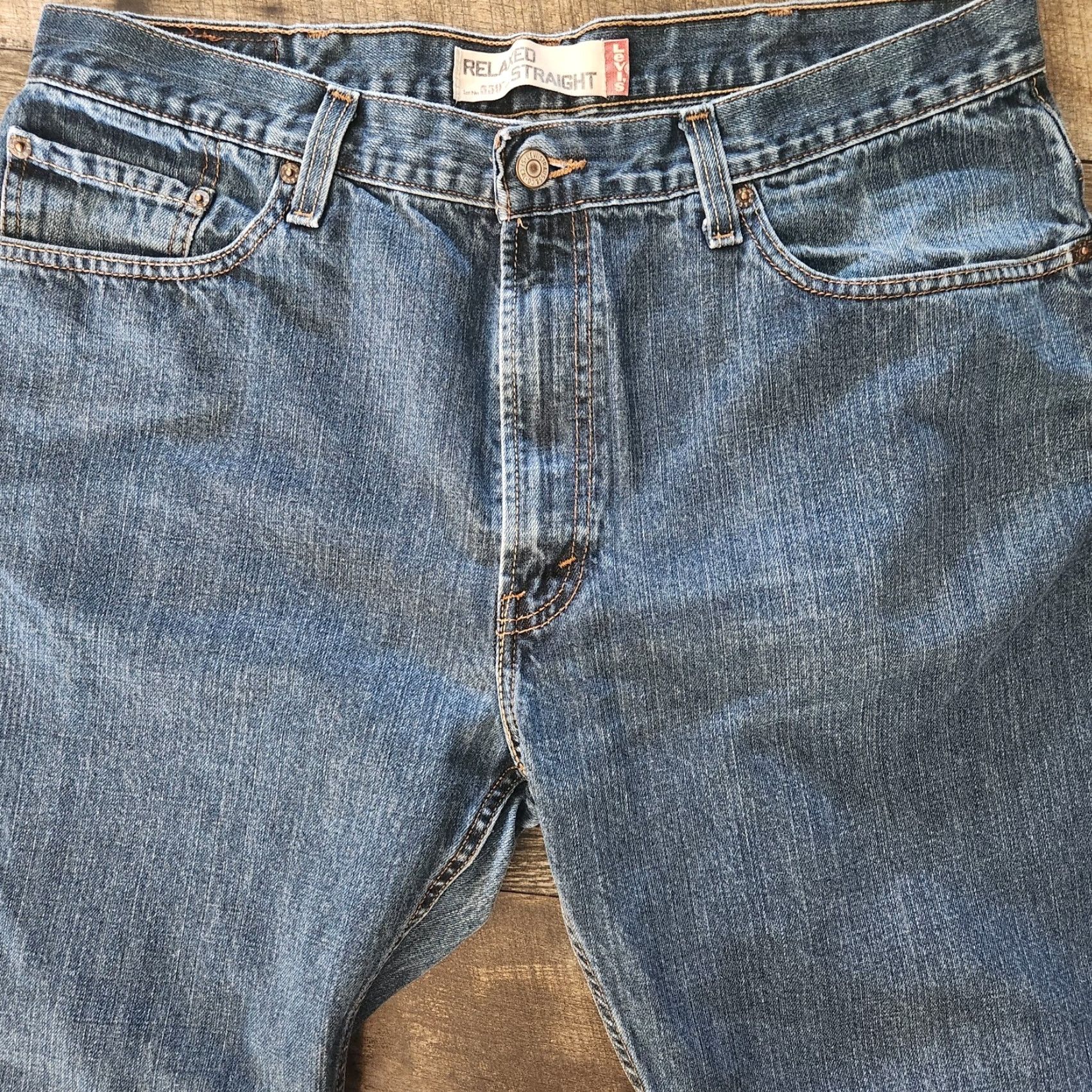 Levi's VINTAGE Levi's 559 Jeans Men's 38x32 Straight Relaxed Denim Cotton Blue 5-Pocket Size US 38 / EU 54 - 2 Thumbnail
