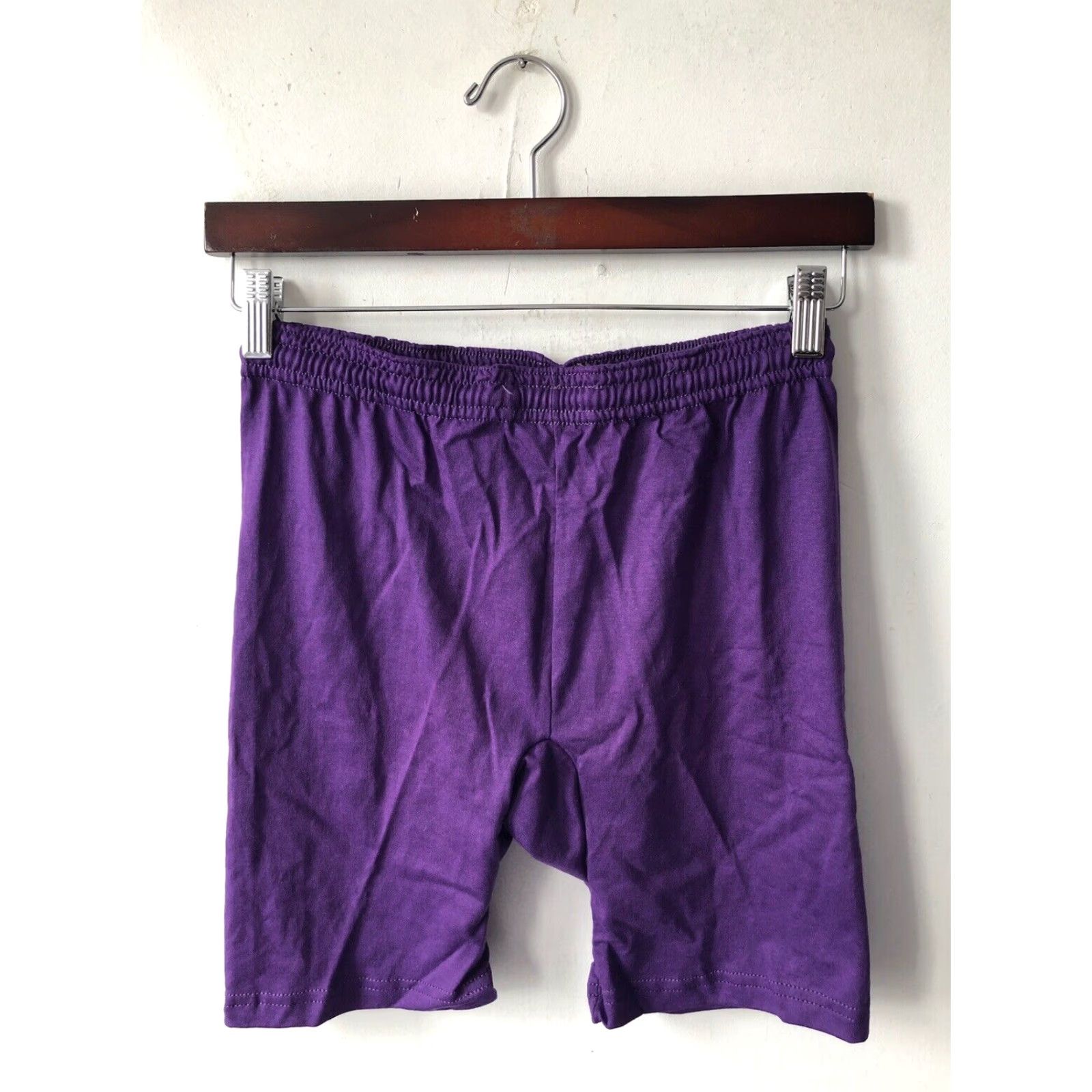 Russell Athletic VINTAGE Russell Athletic Compression Shorts Mens S Purple 90s Deadstock NWOT 1990s US Made Drawstring White Waist 13" 9" Rise 4.5" Inseam Size US 29 - 3 Thumbnail