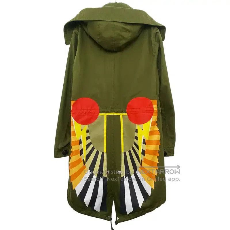 Givenchy Givenchy Green Printed Long Coat for Women . Size L / US 10 / IT 46 - 2 Thumbnail