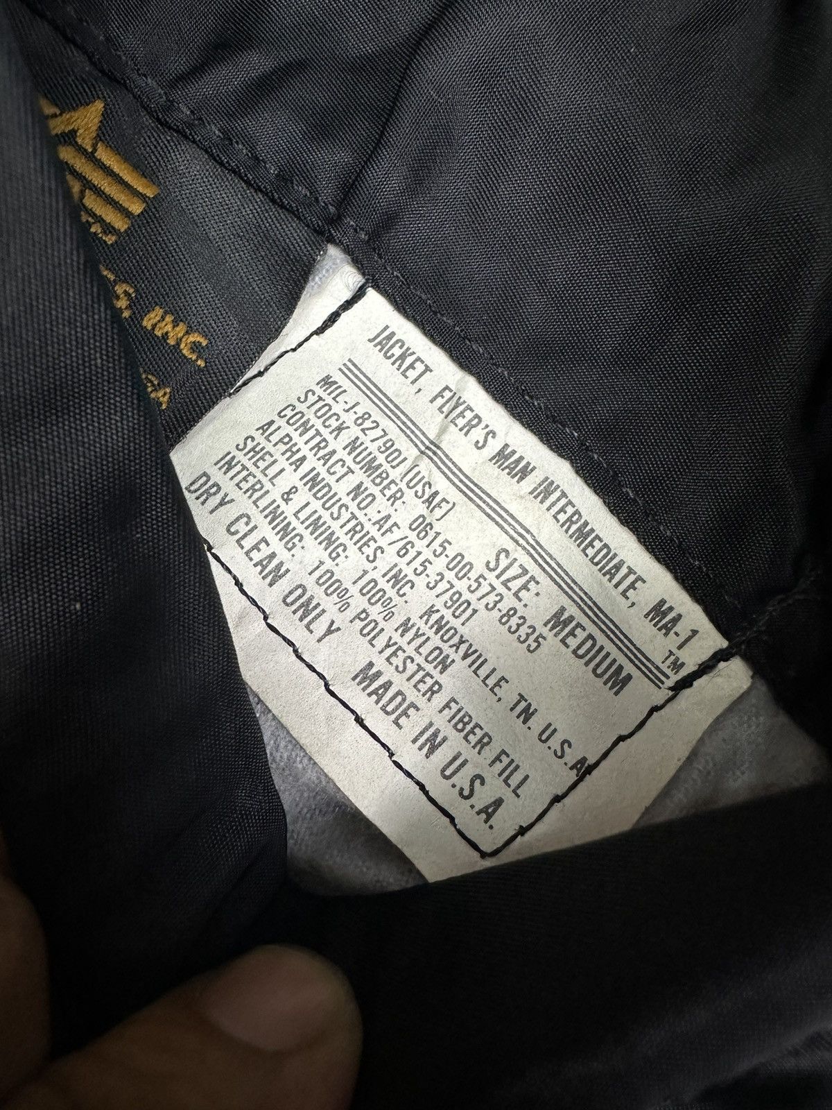 Alpha Industries Vintage 60s MA1 Alpha Industries Usa Bomber Jacket Z204 Size US M / EU 48-50 / 2 - 10 Thumbnail