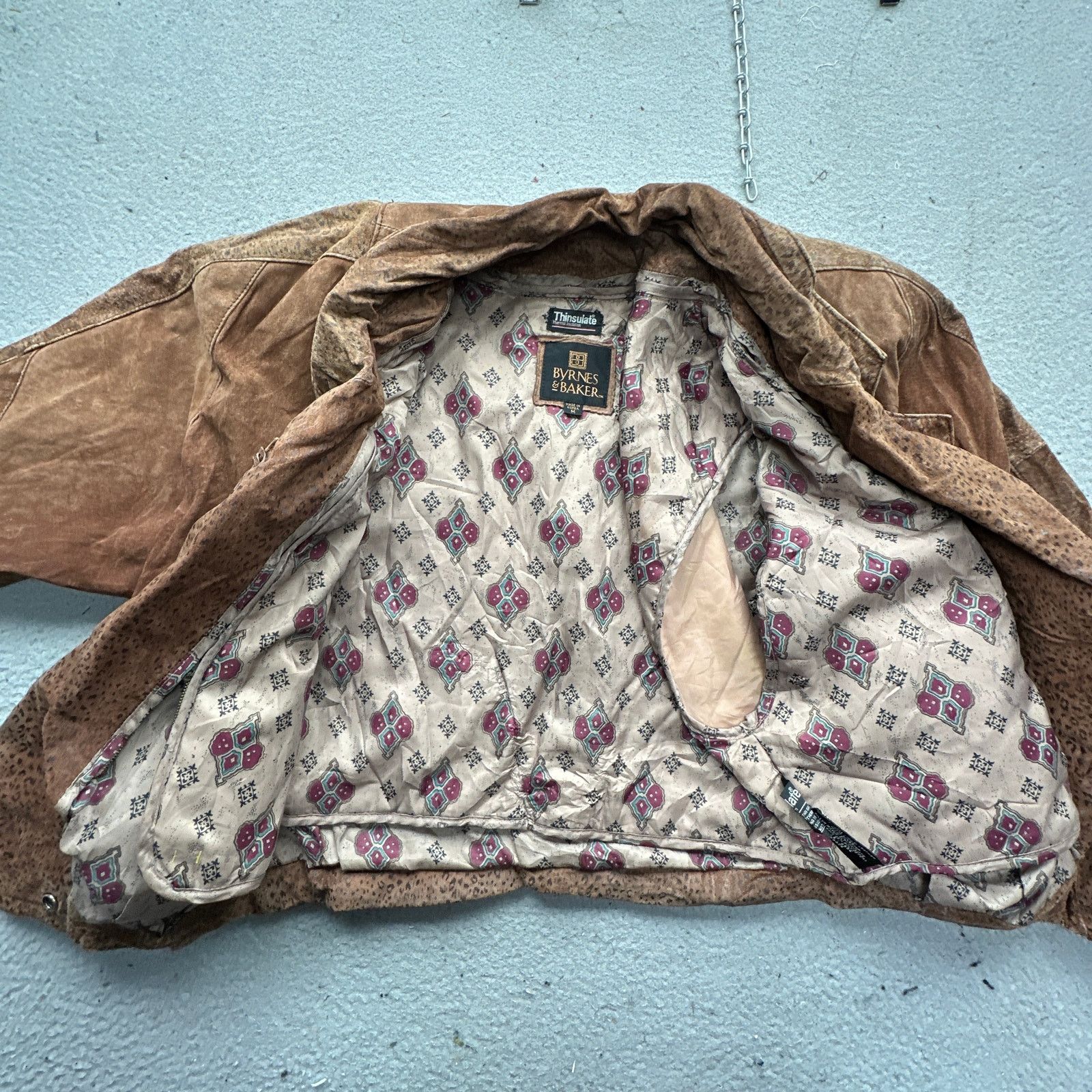 Other Vintage Byrnes Baker Thinsulate Lined Suede Leather Jacket M Size M / US 6-8 / IT 42-44 - 11 Thumbnail