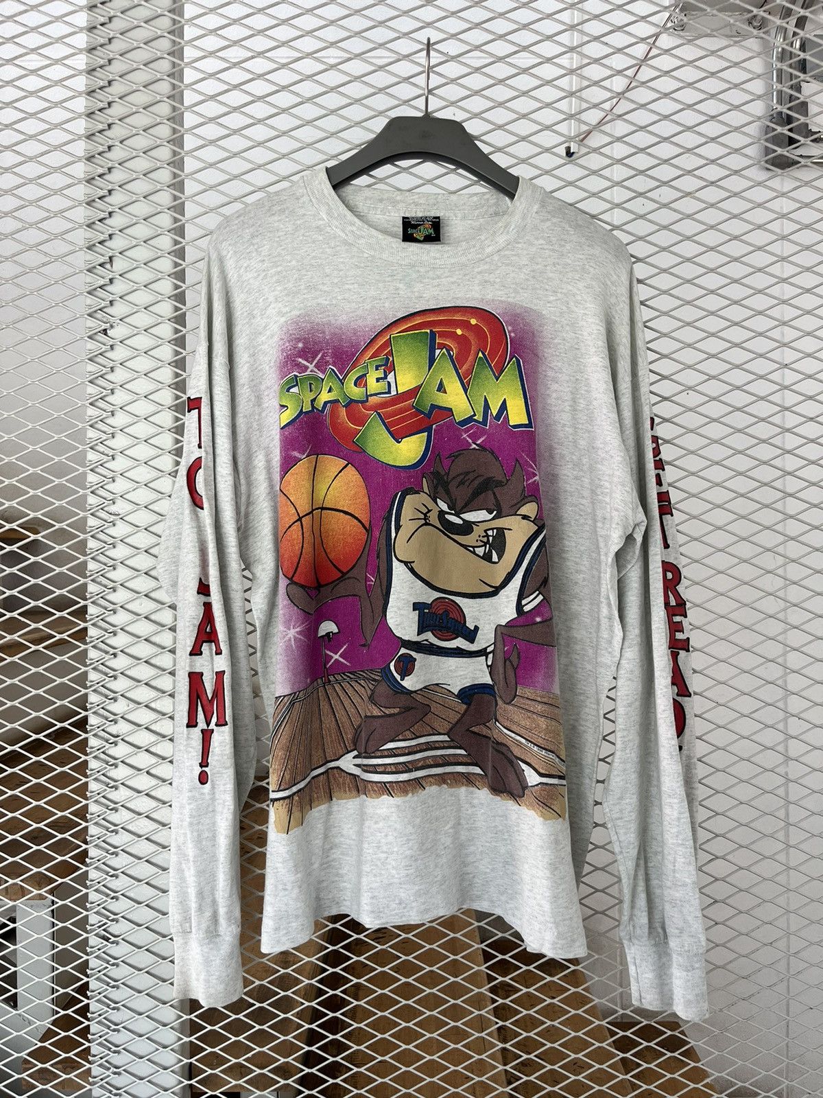 Vintage × Warner Bros Vintage SPACE JAM TAZ Get Ready To Jam 1996’s Warner bros Size US L / EU 52-54 / 3 - 2 Thumbnail