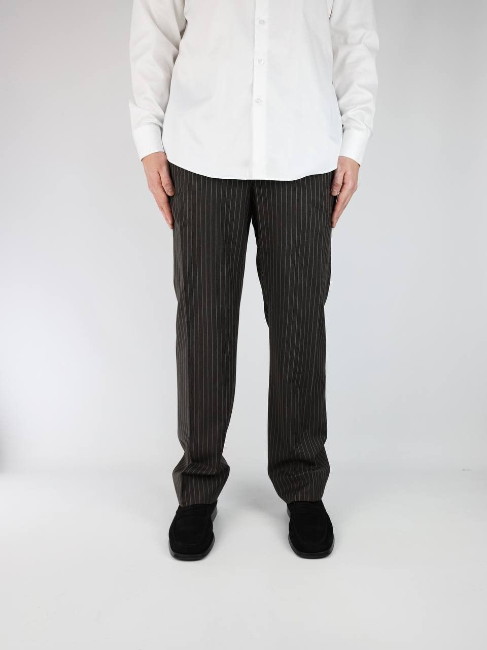 Pal Zileri PAL ZILERI Striped wool pants Size US 36 / EU 52 - 1 Thumbnail