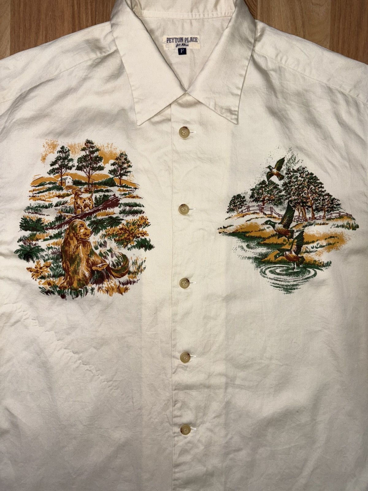 Japanese Brand VTG Peyton Place Graphic Hunting Shirt Japanese Brand 80s90s Size US S / EU 44-46 / 1 - 3 Thumbnail