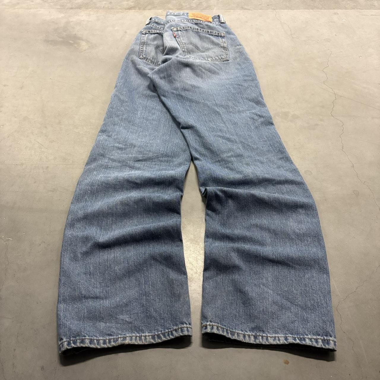 Levi's Crazy Vintage Y2K/2000s Levis Baggy Skater Style Medium Blue Wash Denim Jeans! Size US 34 / EU 50 - 6 Thumbnail