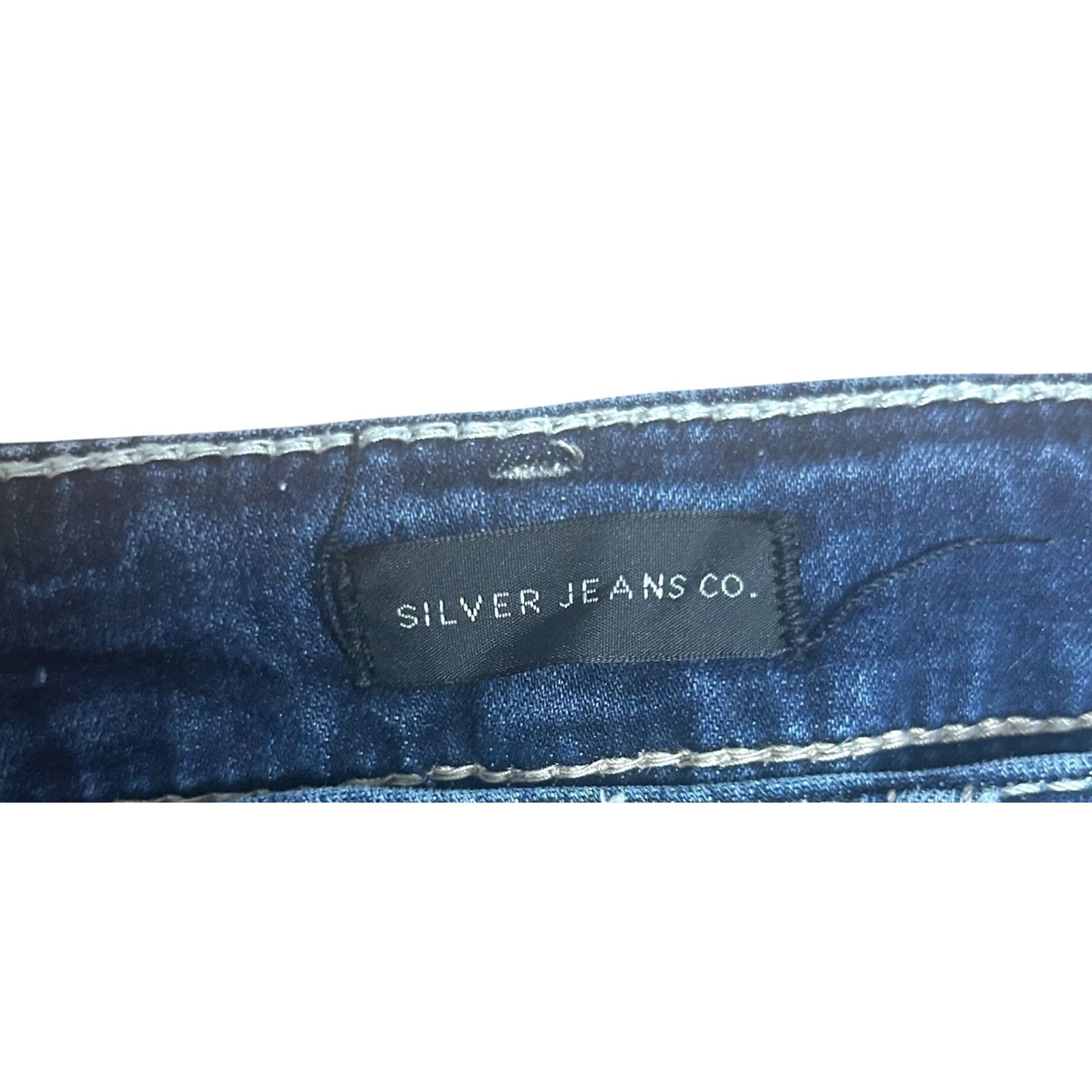 Vintage Silver Jeans Suki Mid Super Skinny Jeans Women’s 30x29 Medium Wash Stretch Denim Jeans 5-Pocket Design Boys? Size 30" / US 8 / IT 44 - 4 Thumbnail