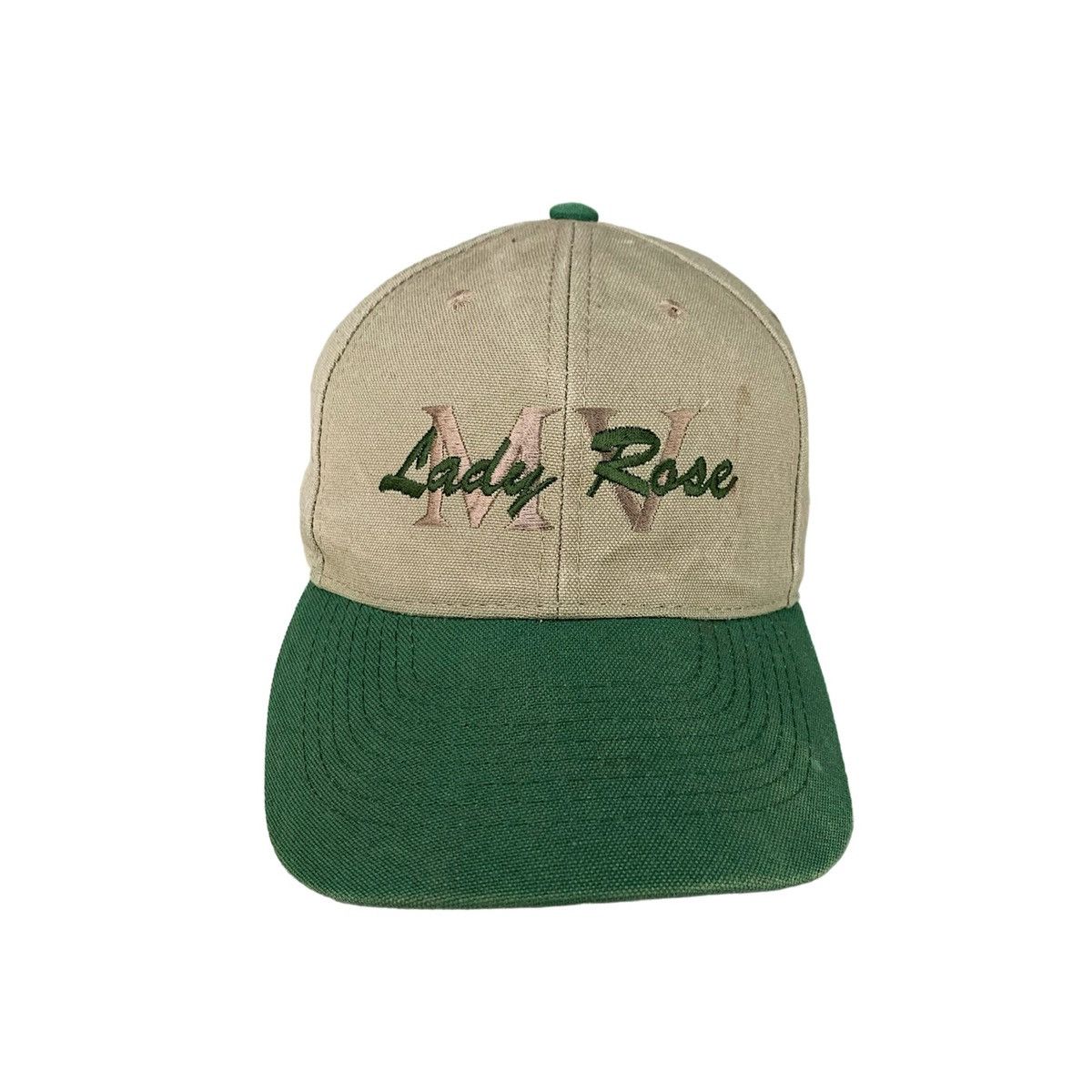 Vintage Vintage Lady Rose Twotone Dad Cap Baseball Hats Size ONE SIZE - 2 Thumbnail