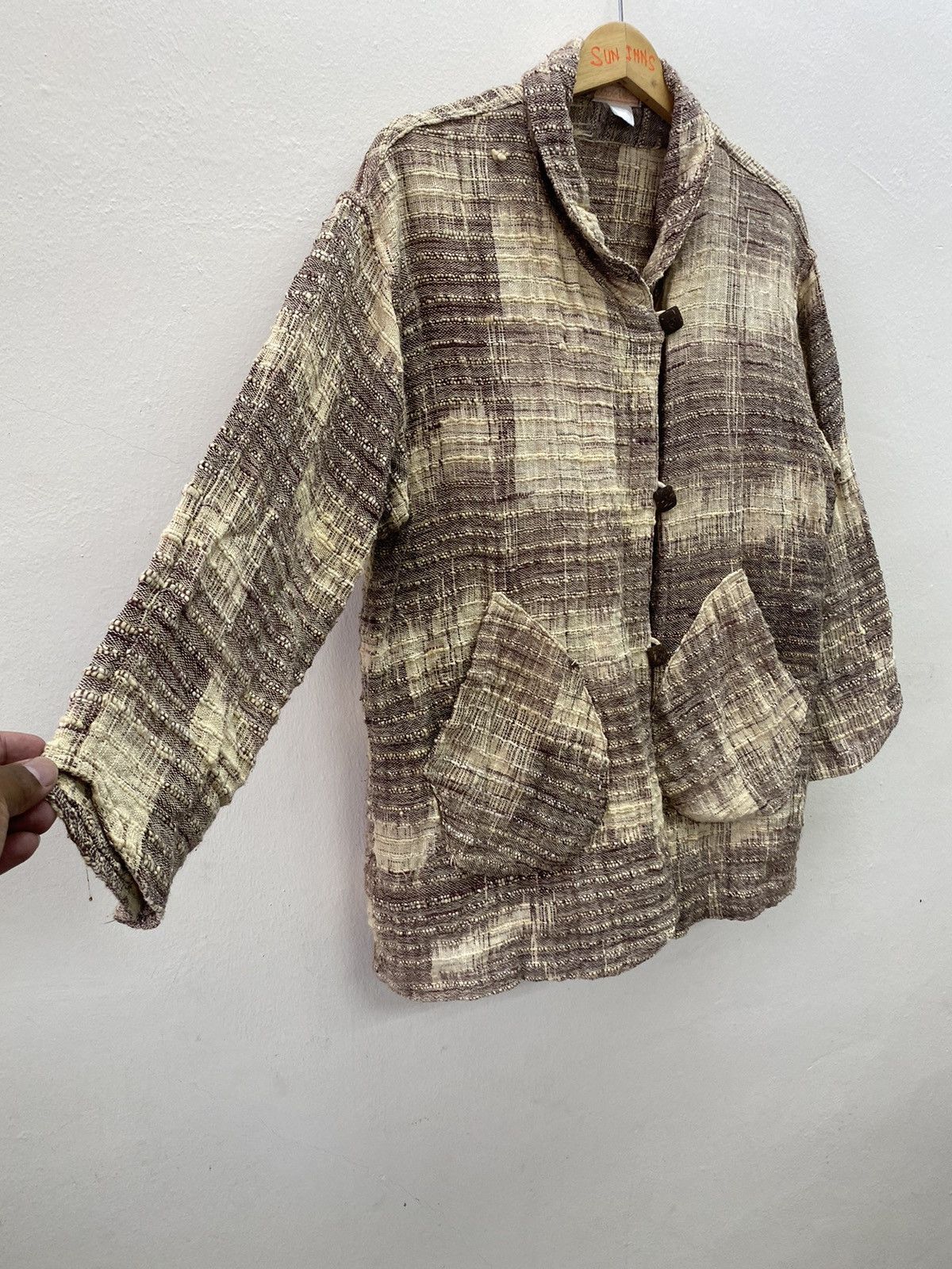 If Six Was Nine × Le Grande Bleu (L.G.B.) Vtg Ethnie Label kapital style Classic Jacket Size US L / EU 52-54 / 3 - 5 Thumbnail