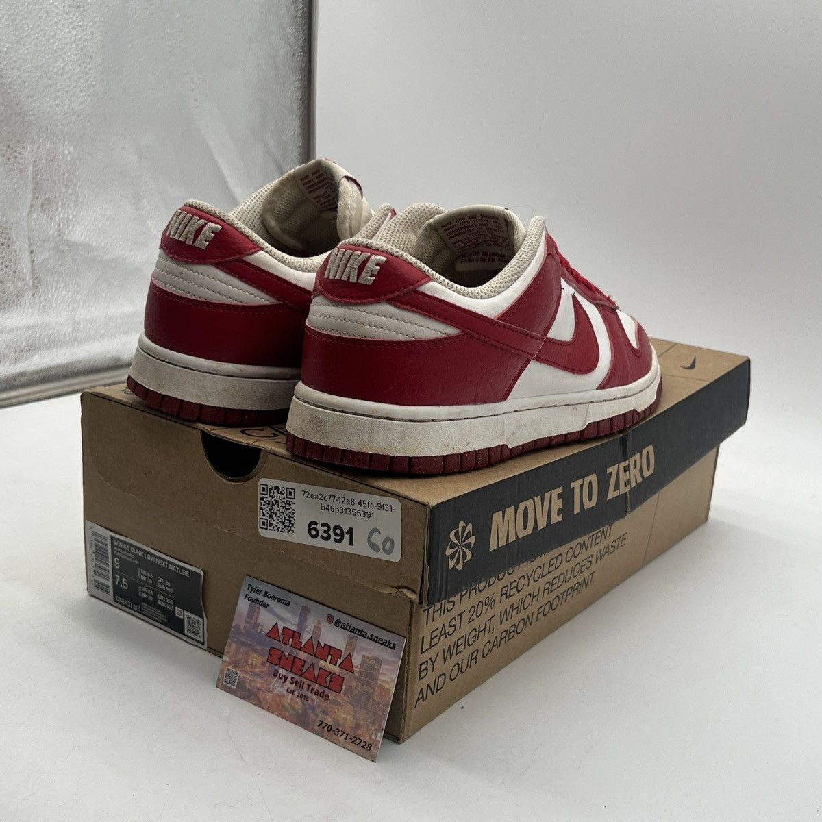 Nike Wmns dunk low nest nature gym red Size US 9 / EU 42 - 5 Thumbnail