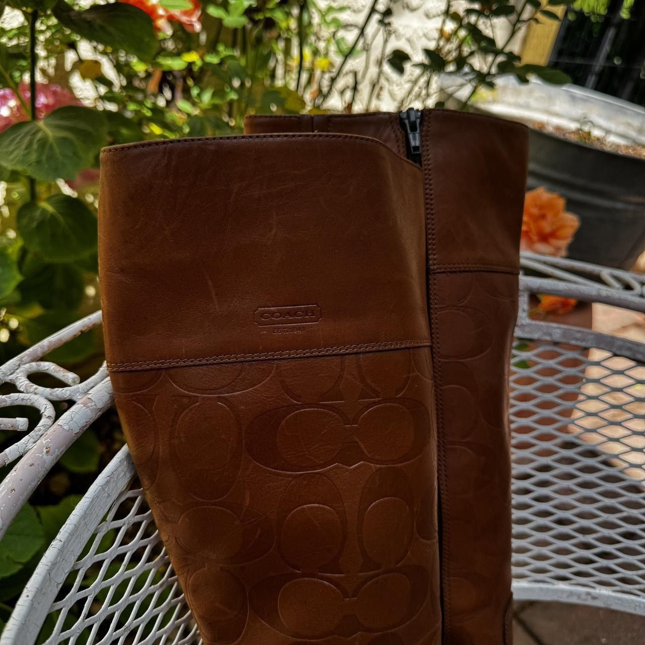 Coach Vintage Coach Embossed Leather Boots Size US 9.5 / IT 39.5 - 3 Thumbnail
