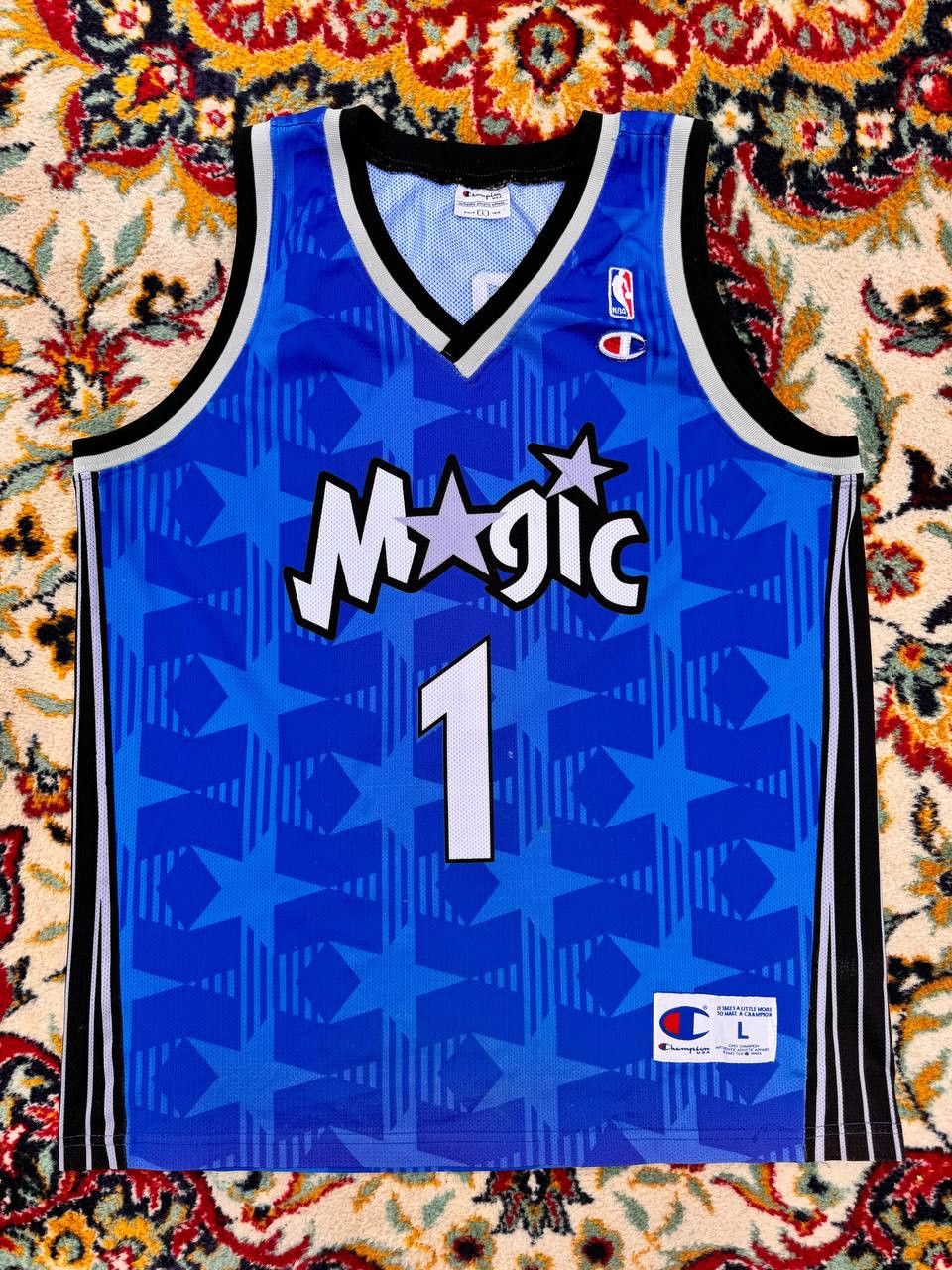 Orlando Magic 2000 NBA #1 Tracy McGrady jersey Champion