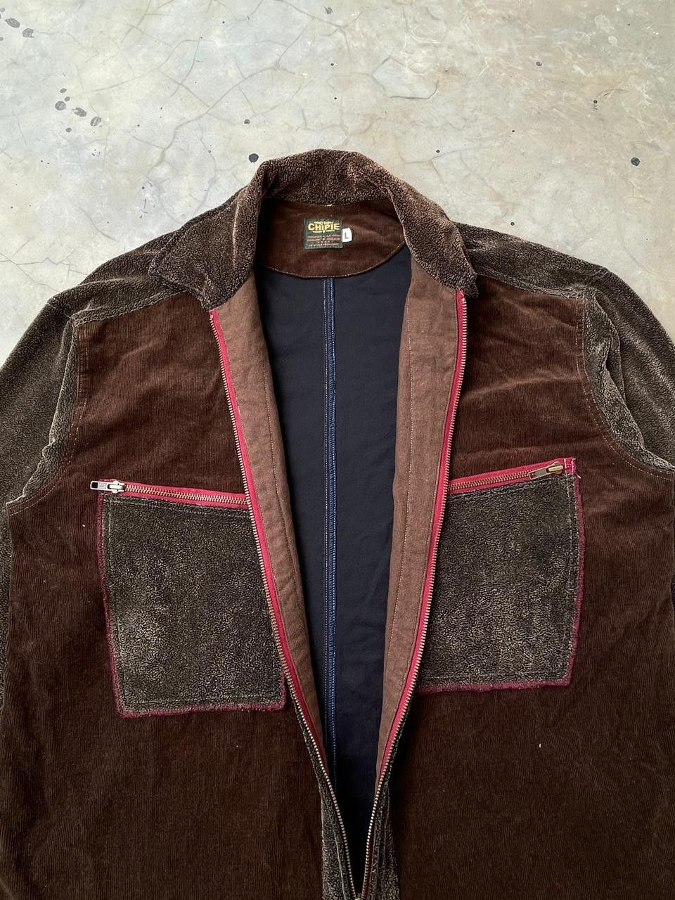 Handmade Archival Chipie Japan Hand Made Mixed Corduroy Fleece Shirt Size US L / EU 52-54 / 3 - 3 Thumbnail