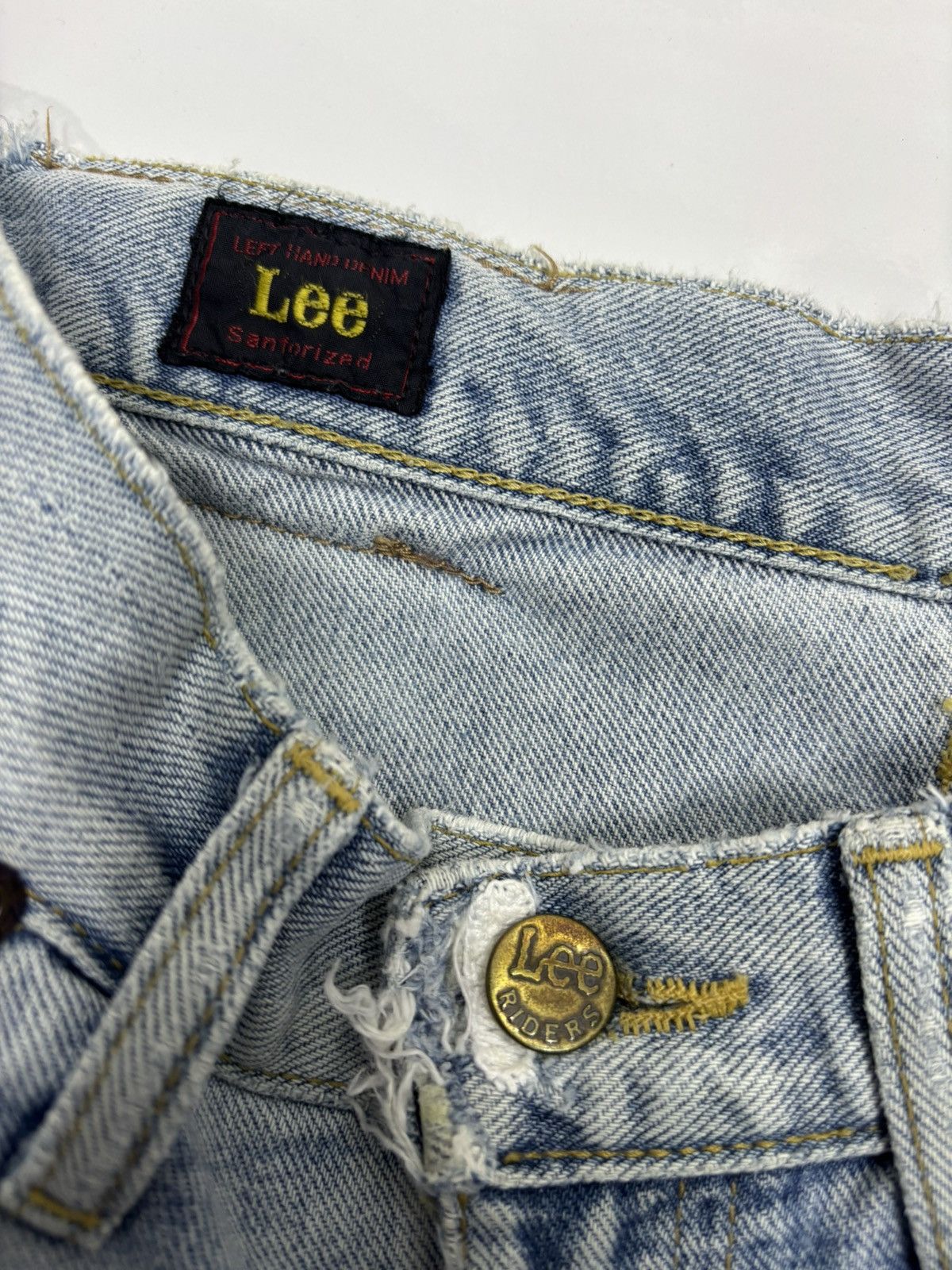 Lee × Left Hand × Vintage LEE RIDERS LEFT HAND DENIM SELVEDGE JEANS Size US 27 - 10 Thumbnail