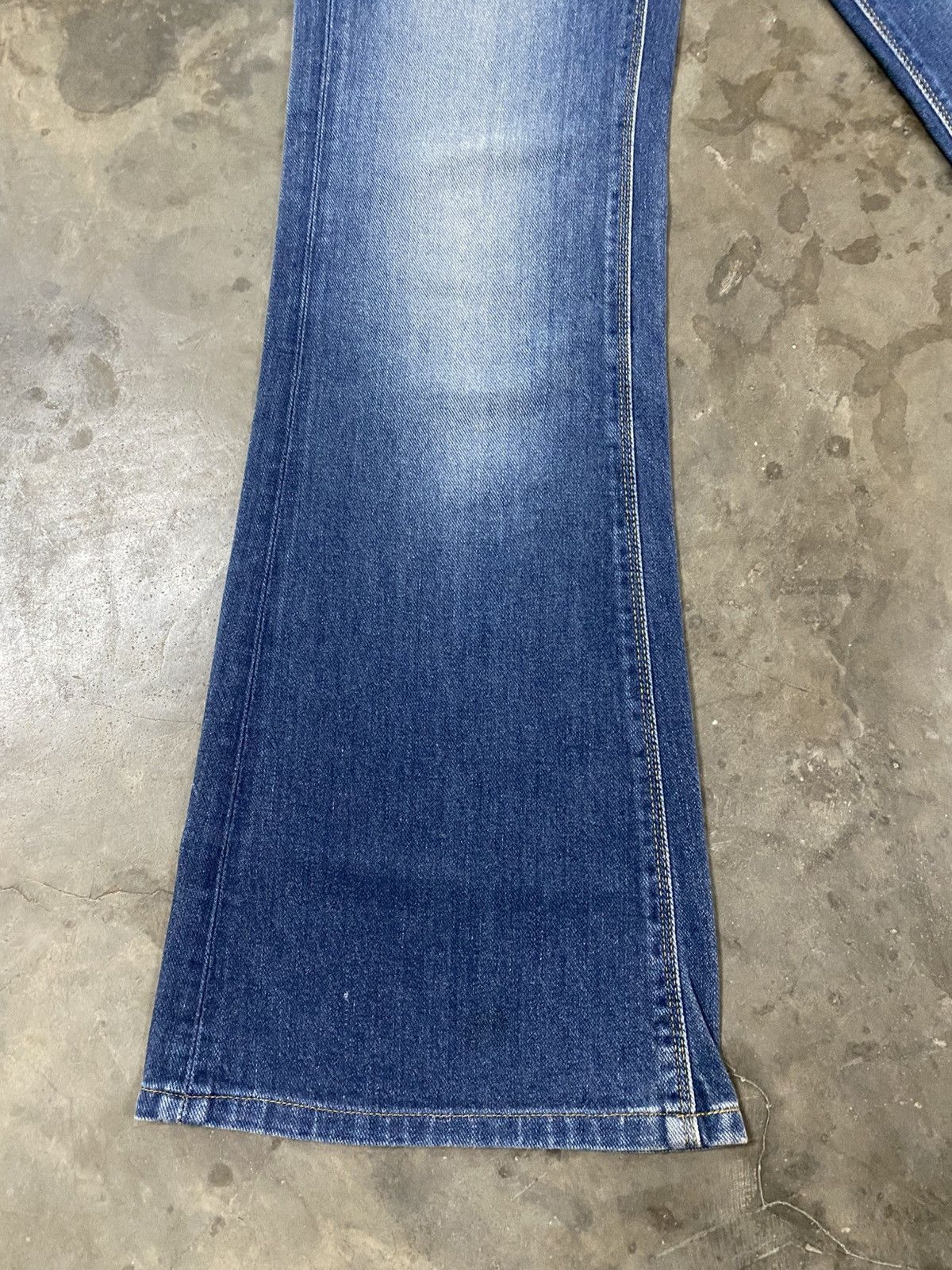 If Six Was Nine × Le Grande Bleu (L.G.B.) × Lee Super Flare Jeans Vintage Lee Washed Blue @268 Size US 28 / EU 44 - 10 Thumbnail