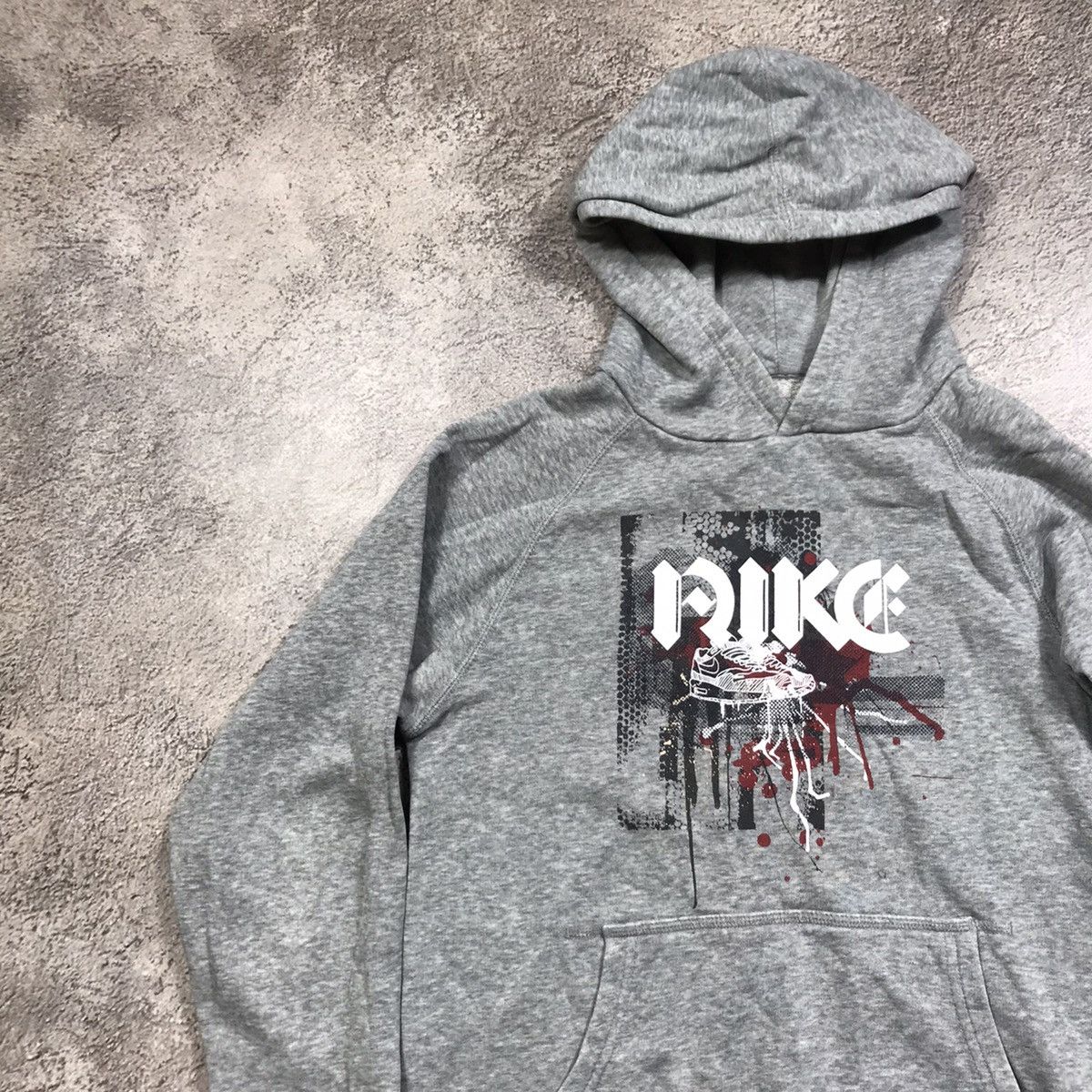 Vintage Vintage 90s Nike Hoodie Graphic Faded Streetwear Grunge S Size S / US 4 / IT 40 - 2 Thumbnail