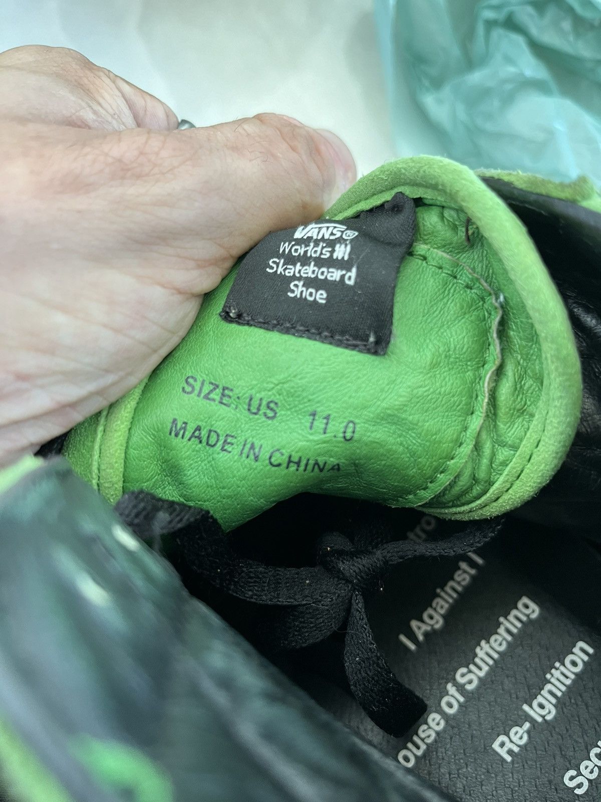 Supreme × Vans Vans x Supreme x Bad Brain Sk8-HI green Size US 11 / EU 44 - 9 Thumbnail