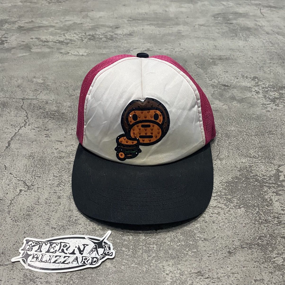 Bape APEE Swarovski Baby Milo Trucker Hat Size ONE SIZE - 1 Thumbnail