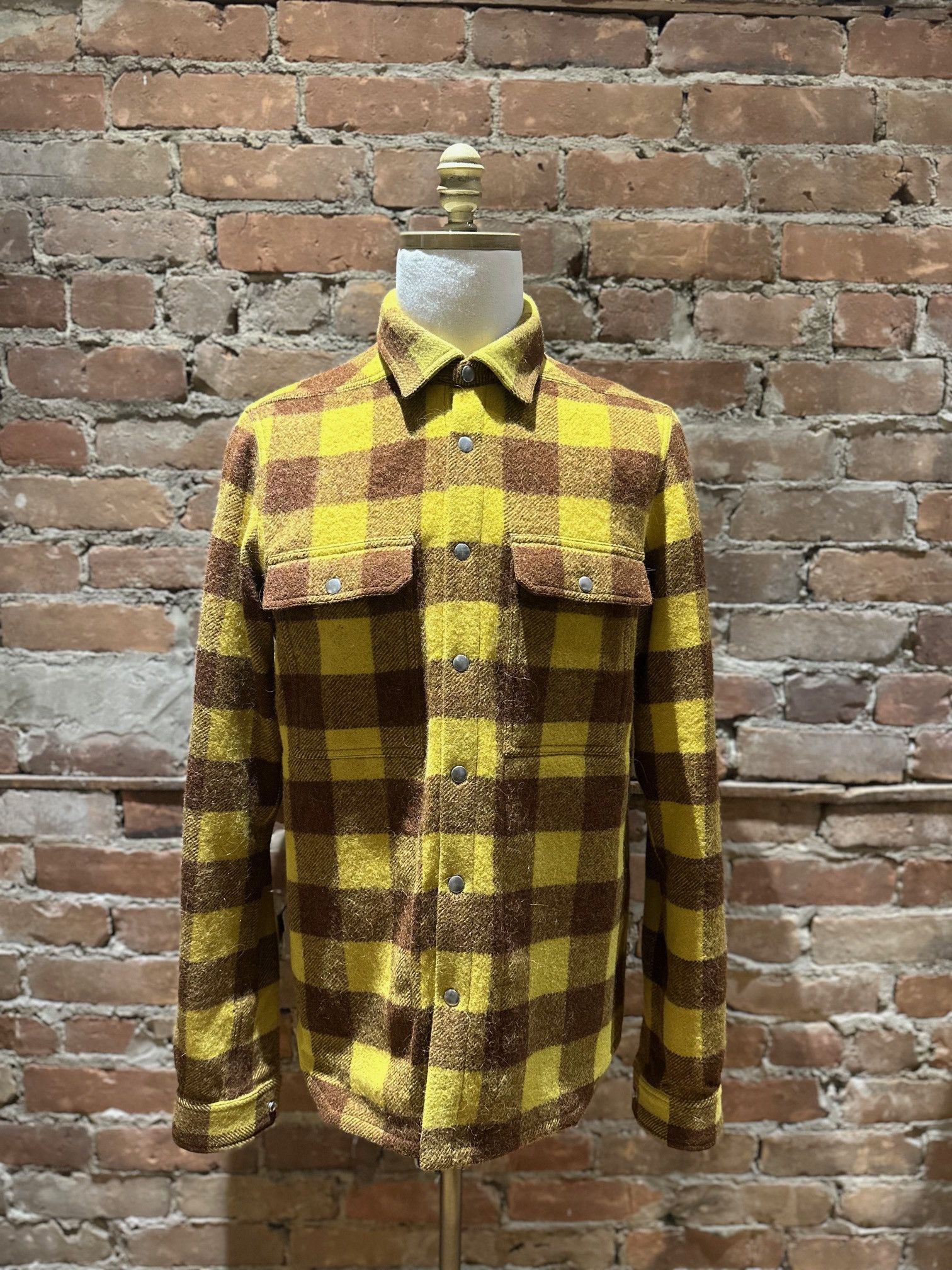 Rick Owens Rick Owens Plaid Flannel Shirt – RO18F4759‑WJP Size US M / EU 48-50 / 2 - 1 Thumbnail