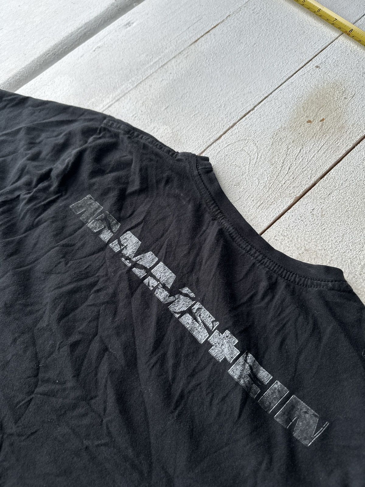 Band Tees RAMMSTEIN🚨 BIG LOGO BLACK TEE RARE ROCK Size M / US 6-8 / IT 42-44 - 12 Thumbnail