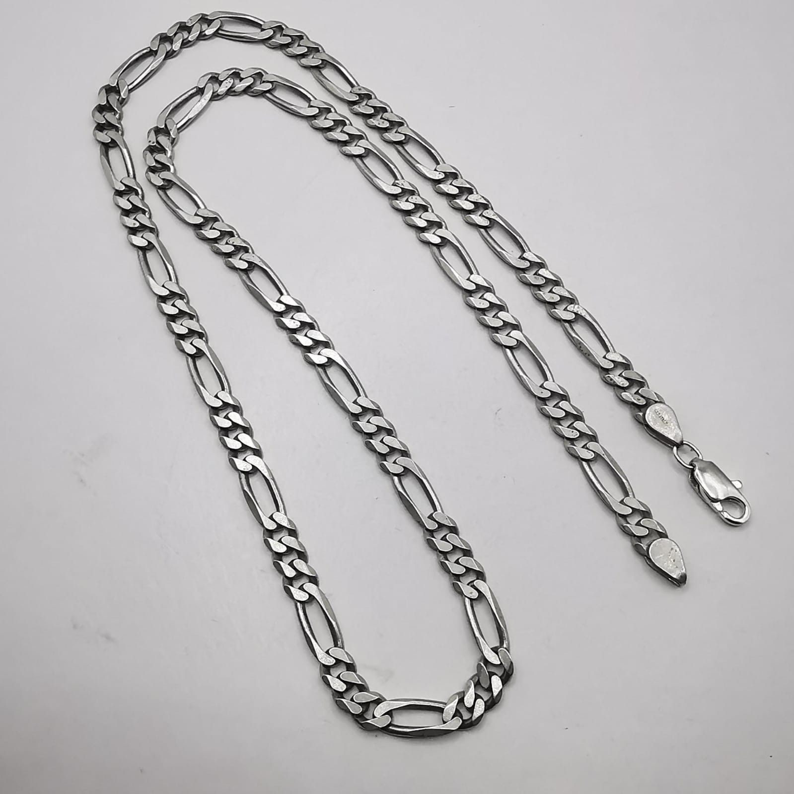 Sterling Silver Vintage Massive Chain 925 Sterling Silver,Signature 42,29g Size ONE SIZE - 2 Thumbnail