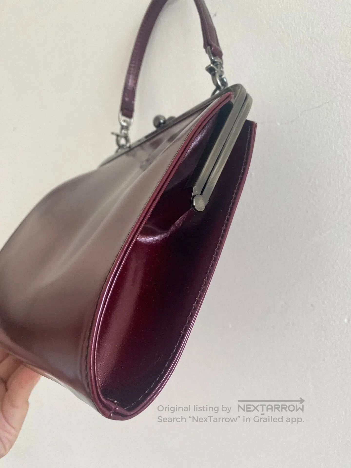 Vivienne Westwood jean paul gaultier burgundy flower handbag. Size ONE SIZE - 7 Thumbnail