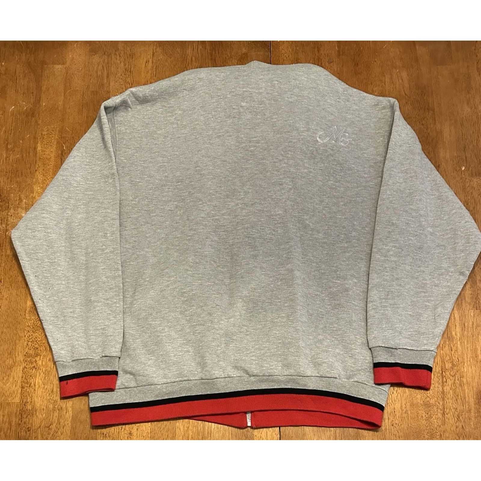 Vintage VINTAGE Makaveli Branded Full Zip Hoodie Sweatshirt XL Gray Size US XL / EU 56 / 4 - 2 Thumbnail