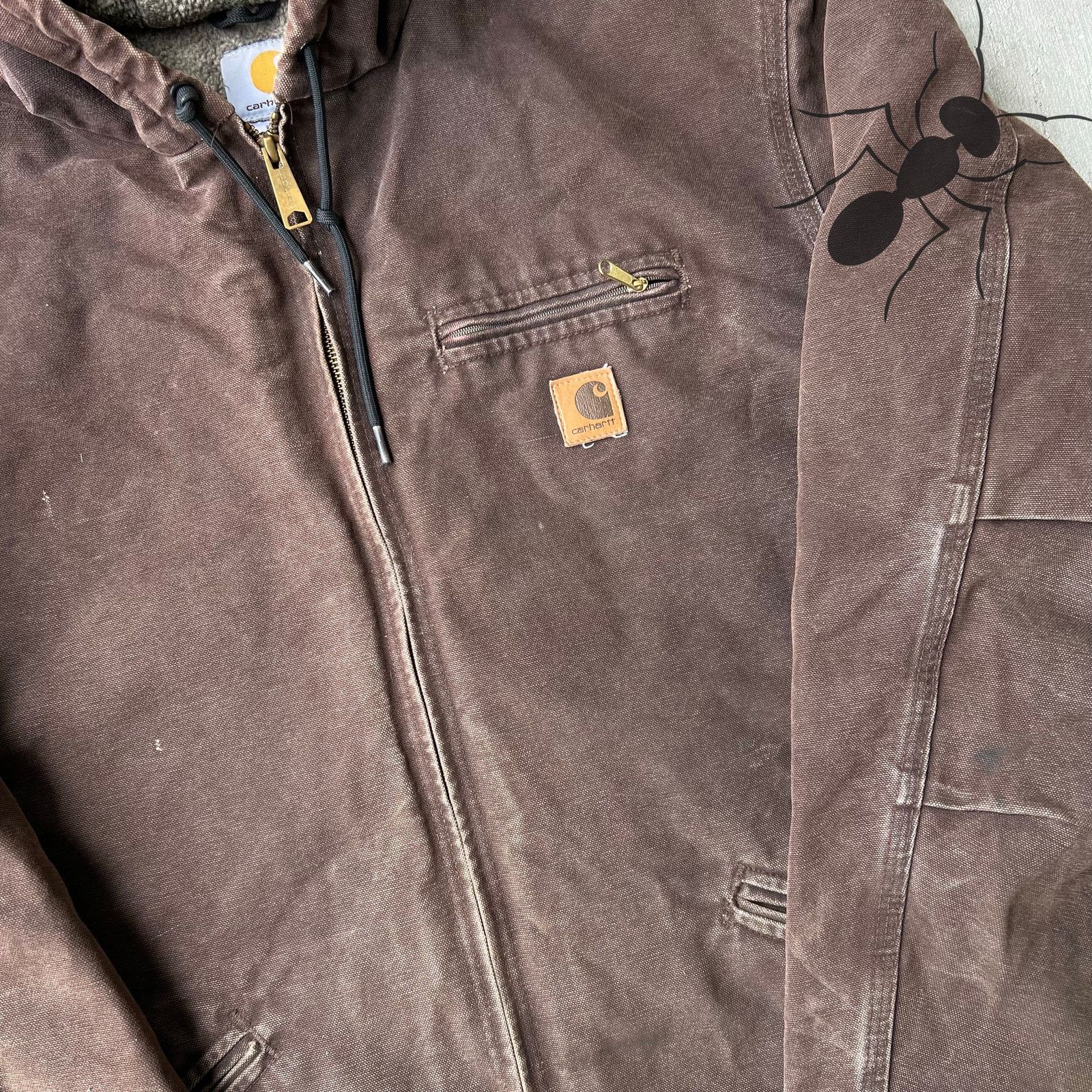 Carhartt × Vintage Carhartt J141 DKB sierra hooded work wear jacket Size US XL / EU 56 / 4 - 7 Thumbnail