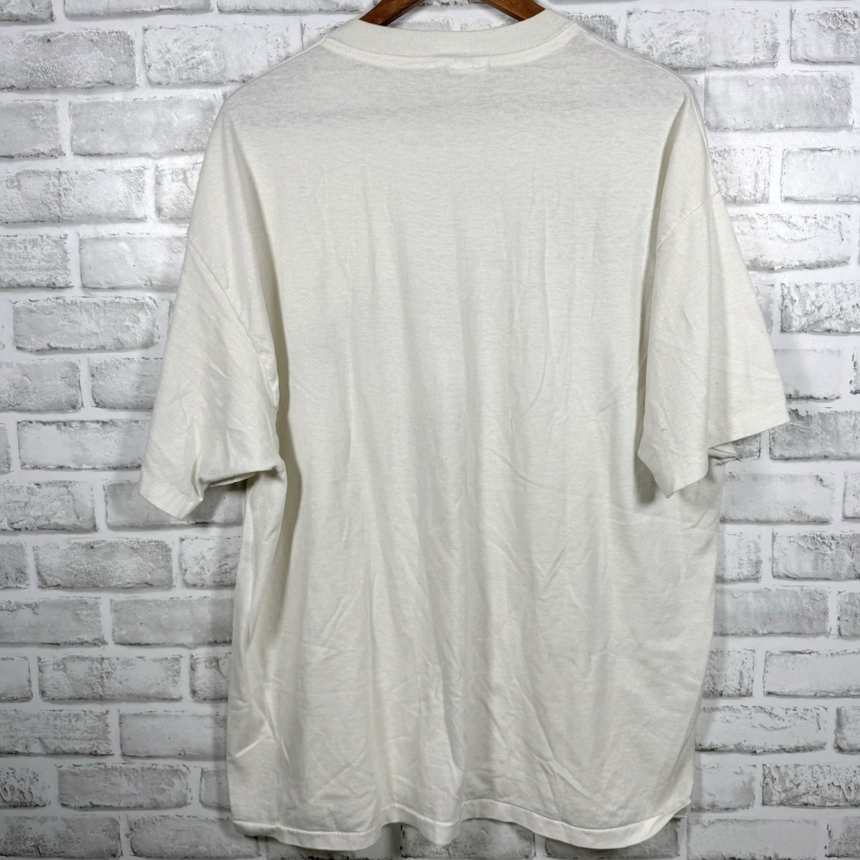 Vintage VTG Lanna Rogers Norwegian Elkhound White Graphic Tee Mens XXL Single Stitch USA Size US XXL / EU 58 / 5 - 5 Thumbnail