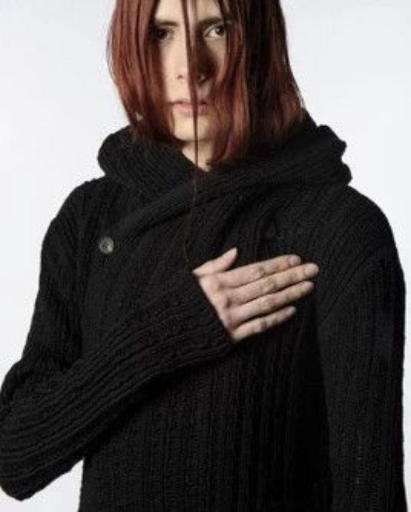 Rick Owens Rick Owens Knitted Hooded Cardigan Size US S / EU 44-46 / 1 - 7 Thumbnail