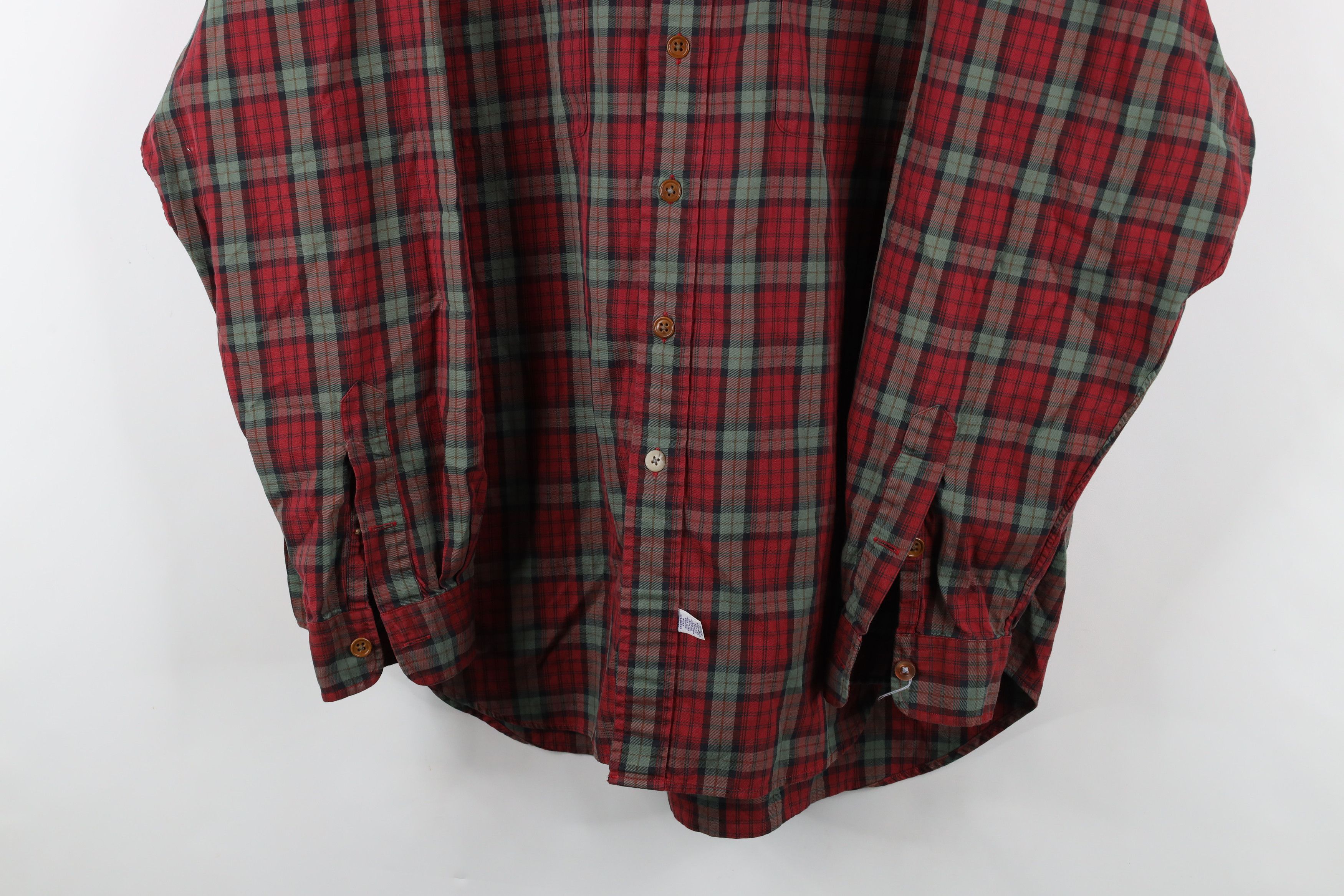 Ralph Lauren × Vintage Vintage 90s Ralph Lauren Pocket Collared Button Shirt Plaid Size US XL / EU 56 / 4 - 3 Thumbnail