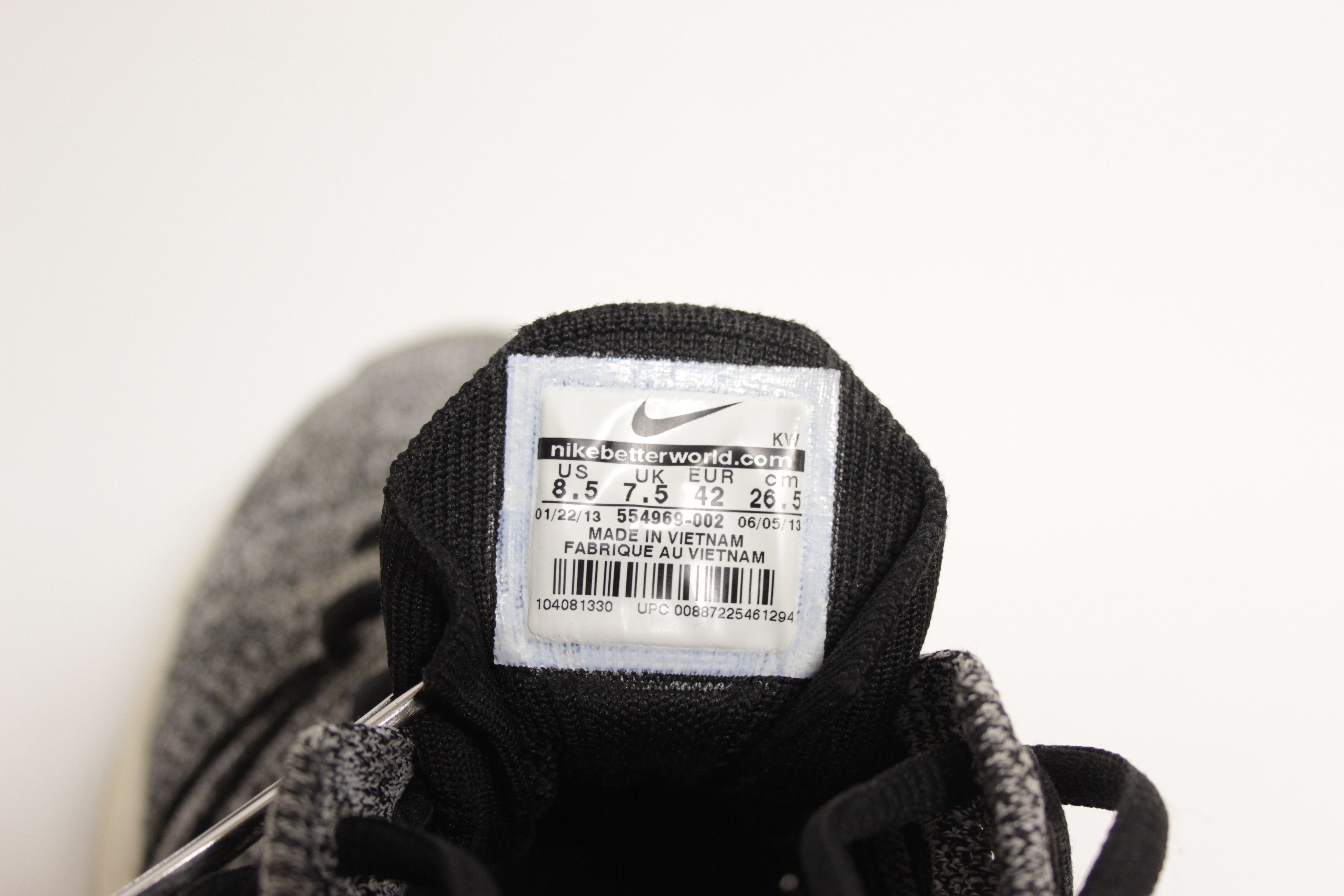 Nike Nike Lunar Flyknit Chukka sz 8.5 | Black White Sail Oreo Size US 8.5 / EU 41-42 - 7 Thumbnail