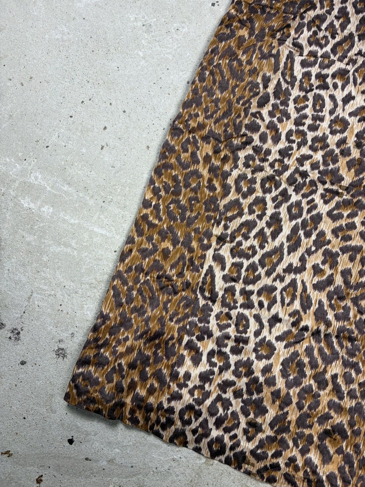 Dolce & Gabbana Vintage 2000s Dolce & Gabbana Leopard Print Slip Dress Lace Size M / US 6-8 / IT 42-44 - 4 Thumbnail
